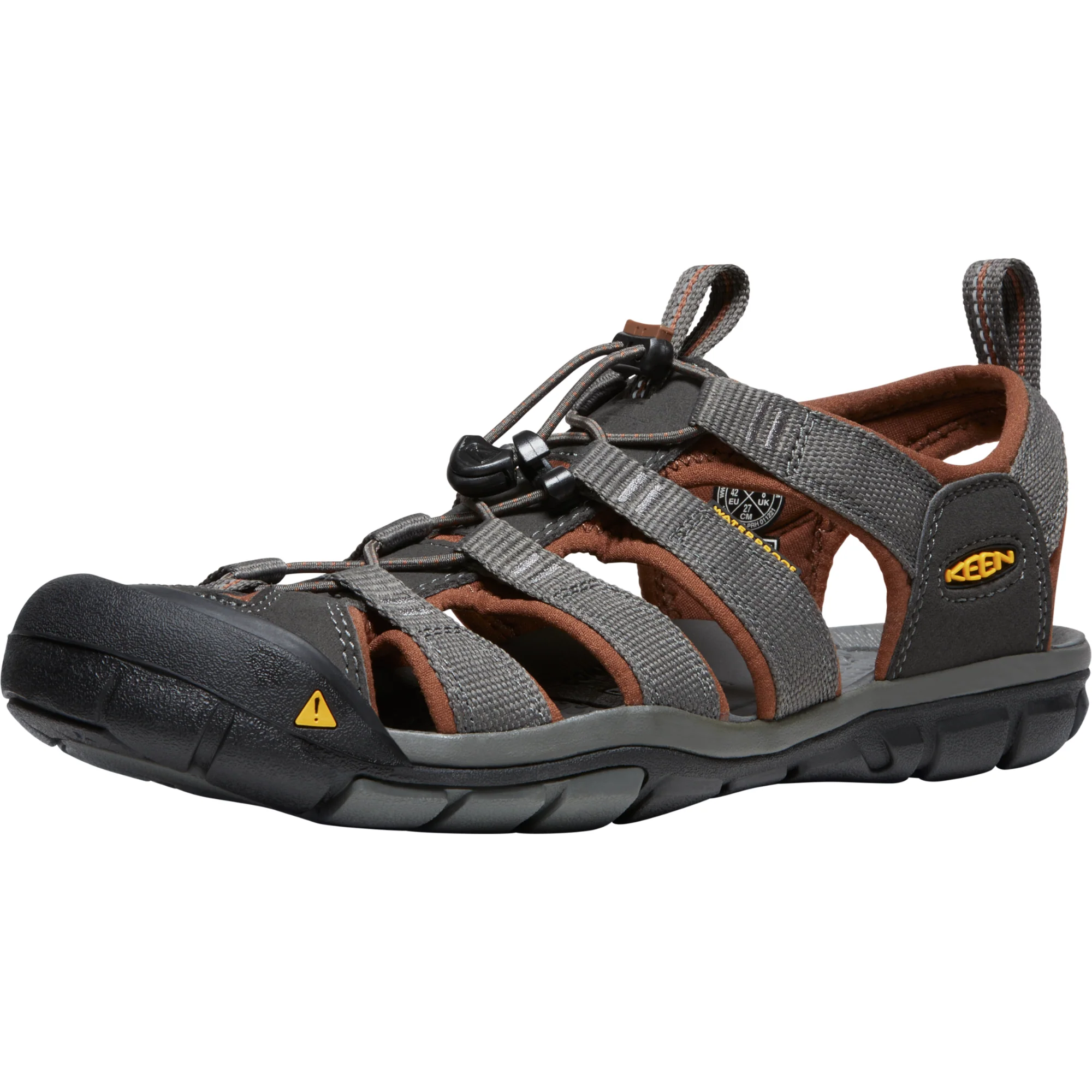 Keen Men's Clearwater CNX Closed Toe Sandals (Raven/Tortoise Shell) - Image 7
