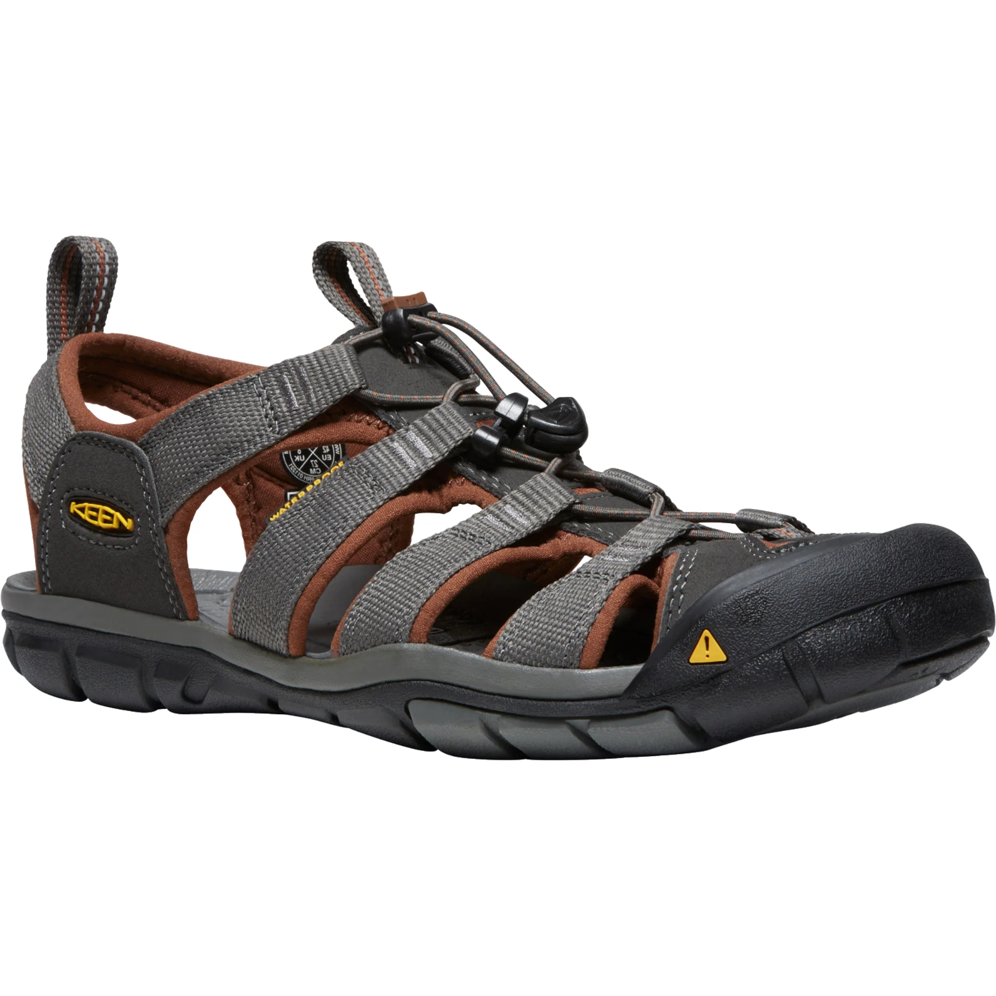 Keen Men's Clearwater CNX Closed Toe Sandals (Raven/Tortoise Shell) - Image 8