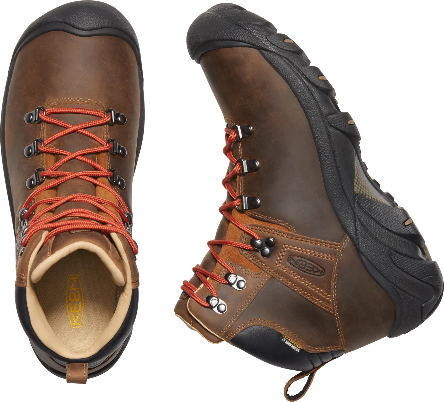 Keen Men's Pyrenees Waterproof Trail Boots (Syrup) - Image 6