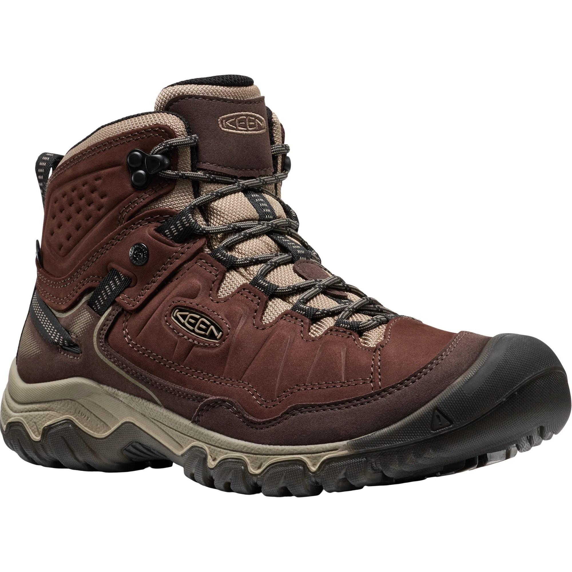 Keen Men's Targhee IV Waterproof Mid Trail Boots (Java/Brindle) - Image 4