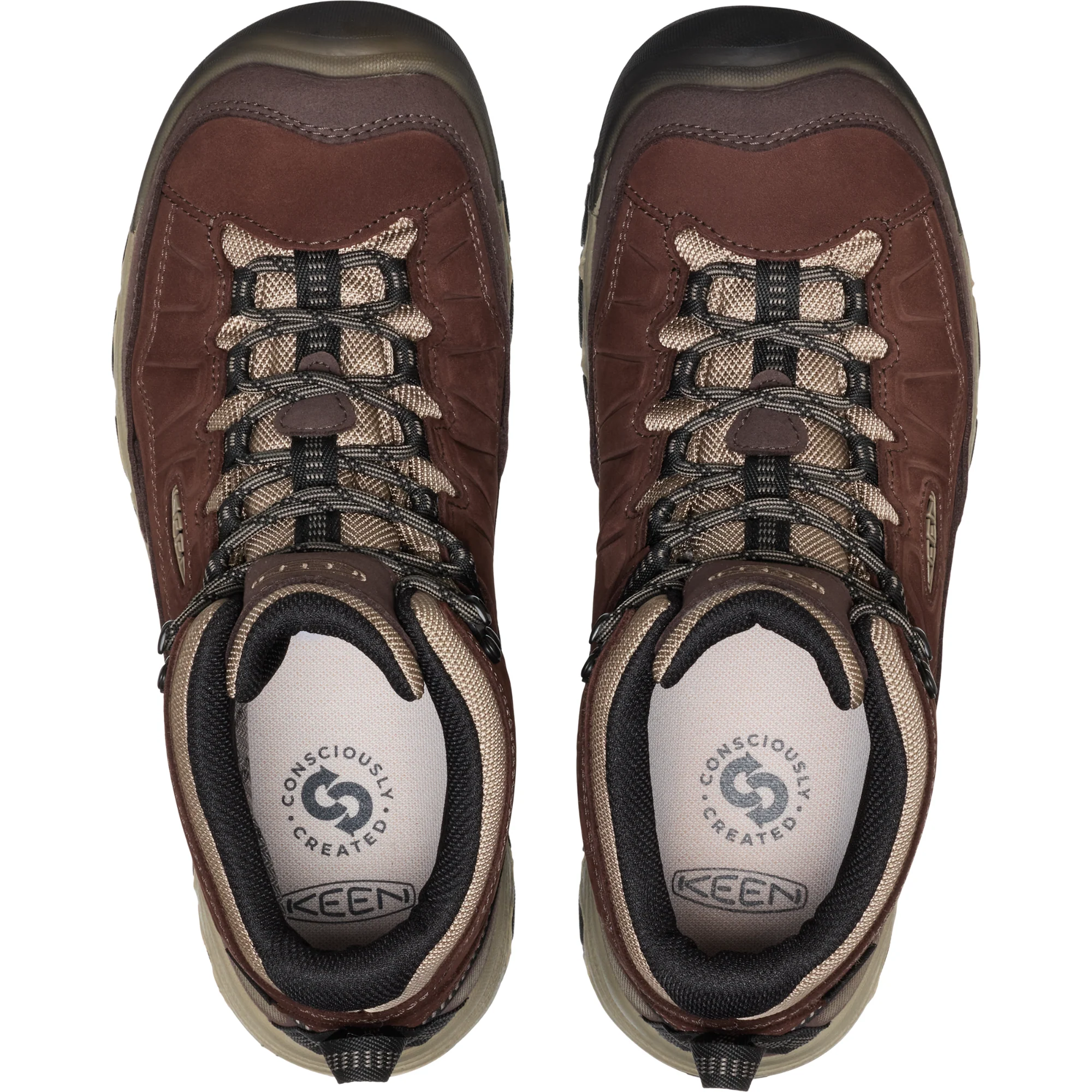 Keen Men's Targhee IV Waterproof Mid Trail Boots (Java/Brindle) - Image 8