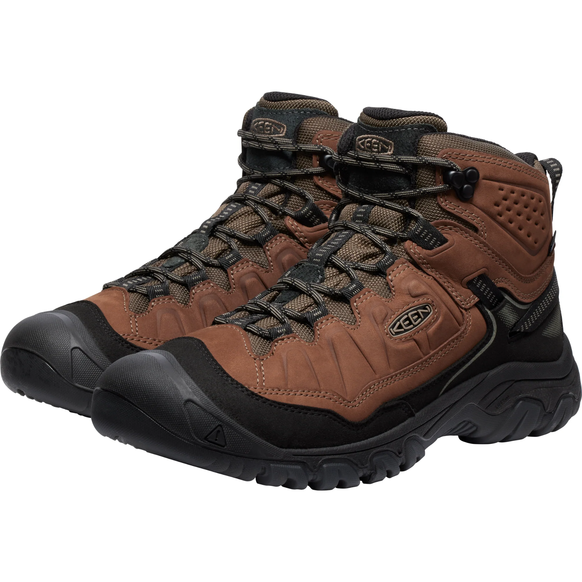 Keen Men's Targhee IV Waterproof Wide Fit Mid Trail Boots (Bison/Black) - Image 10