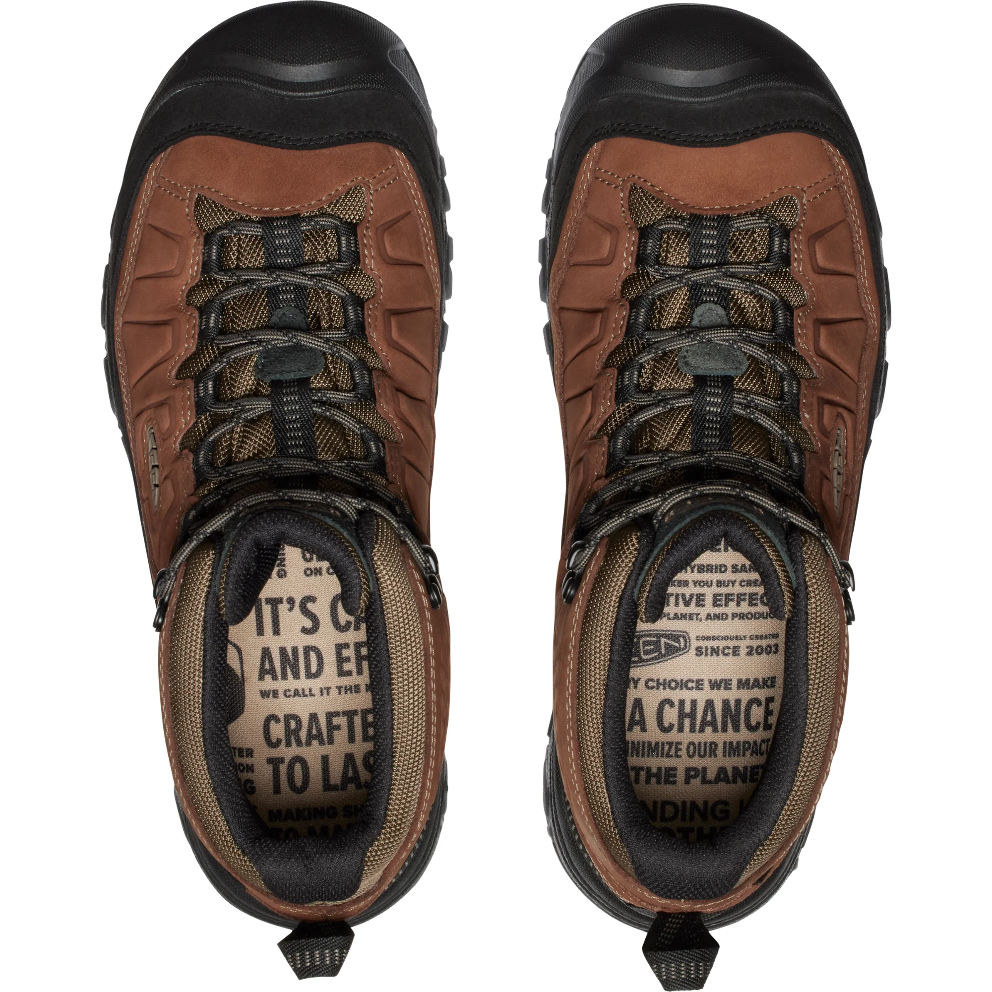 Keen Men's Targhee IV Waterproof Wide Fit Mid Trail Boots (Bison/Black) - Image 11
