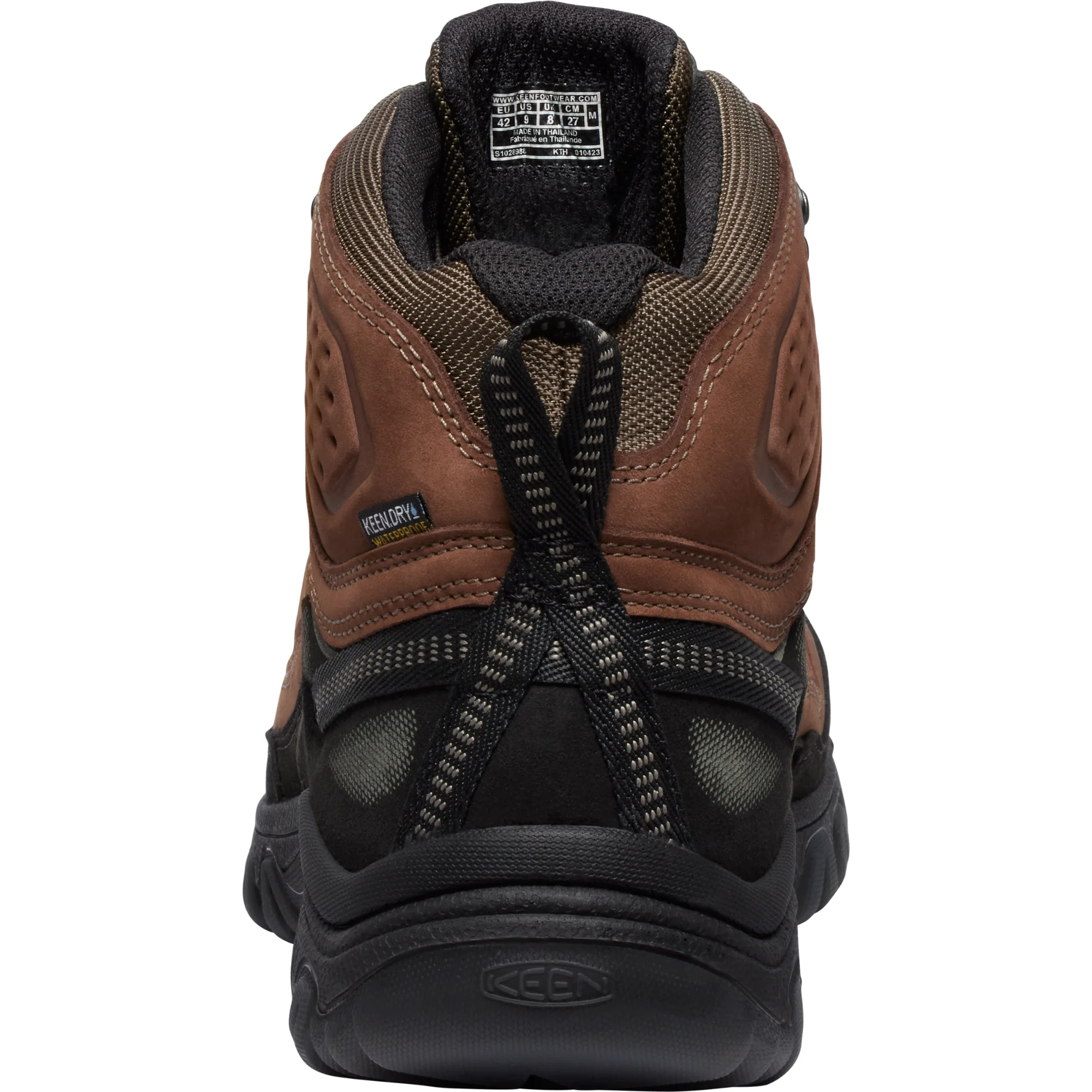 Keen Men's Targhee IV Waterproof Wide Fit Mid Trail Boots (Bison/Black) - Image 12
