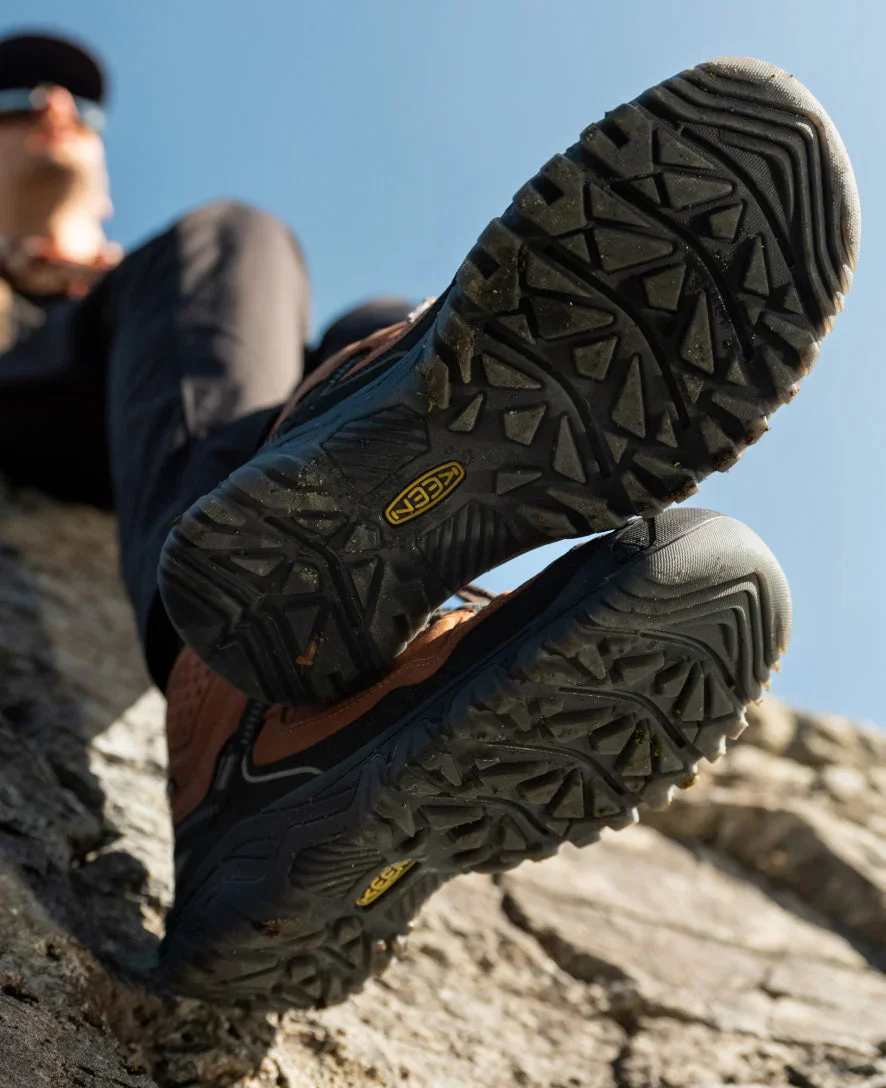 Keen Men's Targhee IV Waterproof Wide Fit Mid Trail Boots (Bison/Black) - Image 15