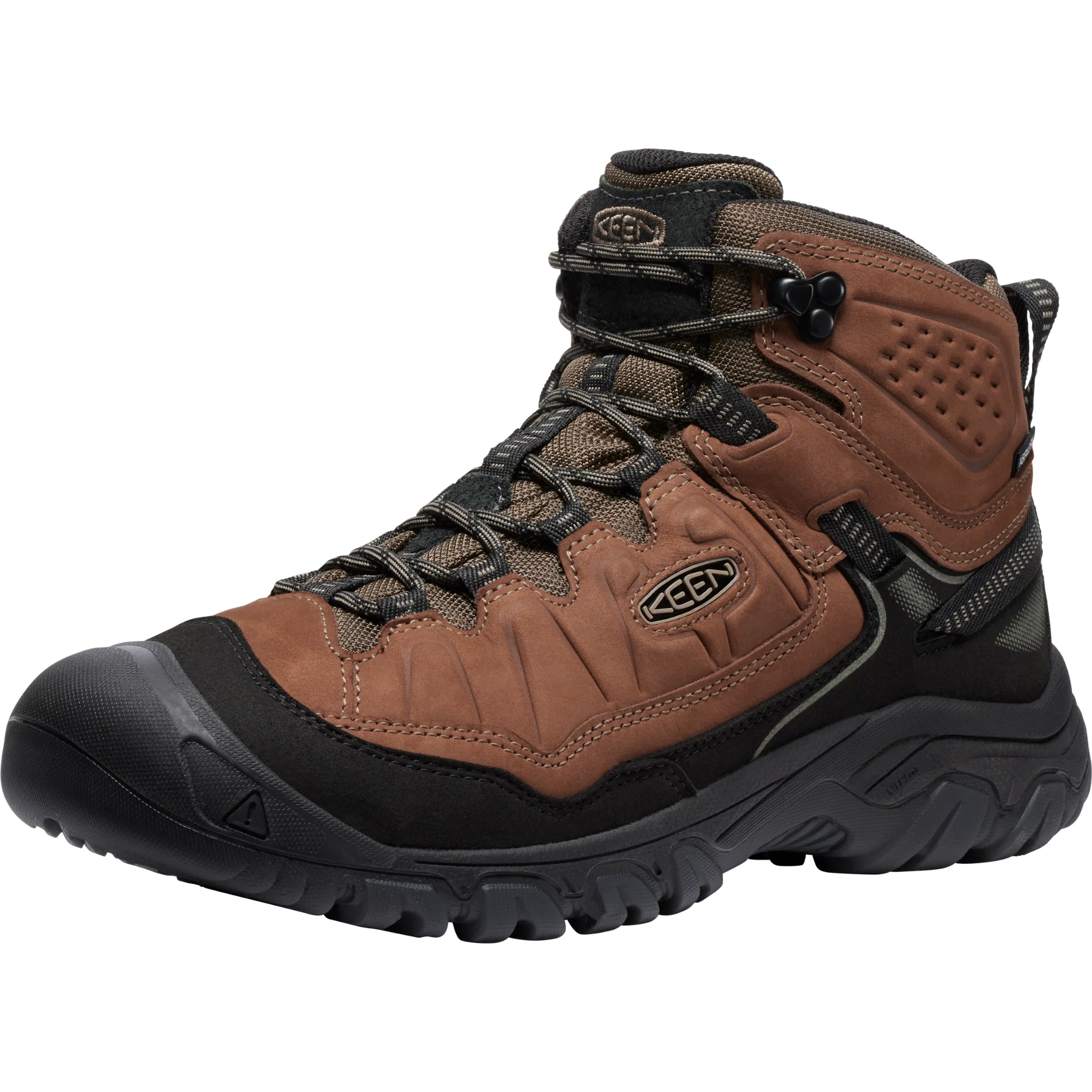 Keen Men's Targhee IV Waterproof Wide Fit Mid Trail Boots (Bison/Black) - Image 6