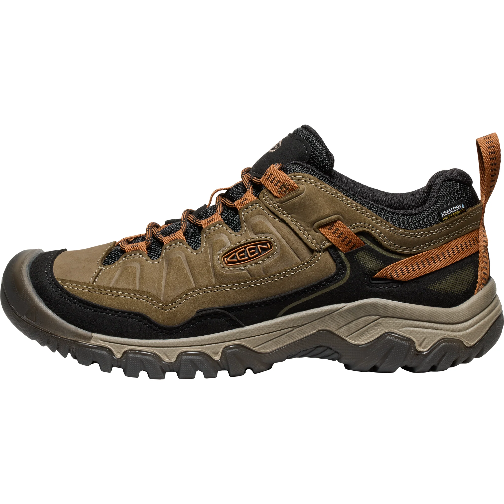 Keen Men's Targhee IV Waterproof Trail Shoes (Sea Turtle/Roast Pecan) - Image 2