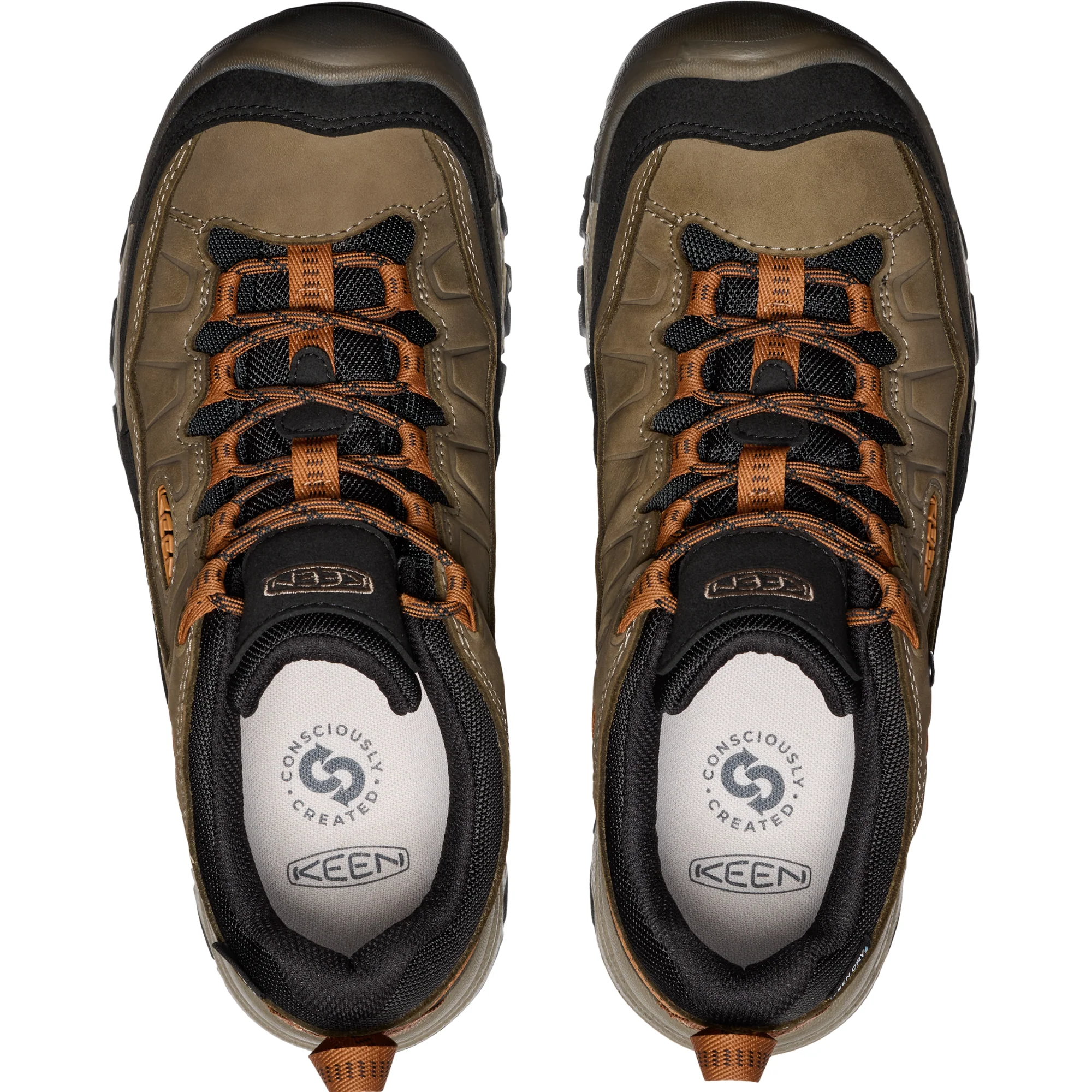 Keen Men's Targhee IV Waterproof Trail Shoes (Sea Turtle/Roast Pecan) - Image 6