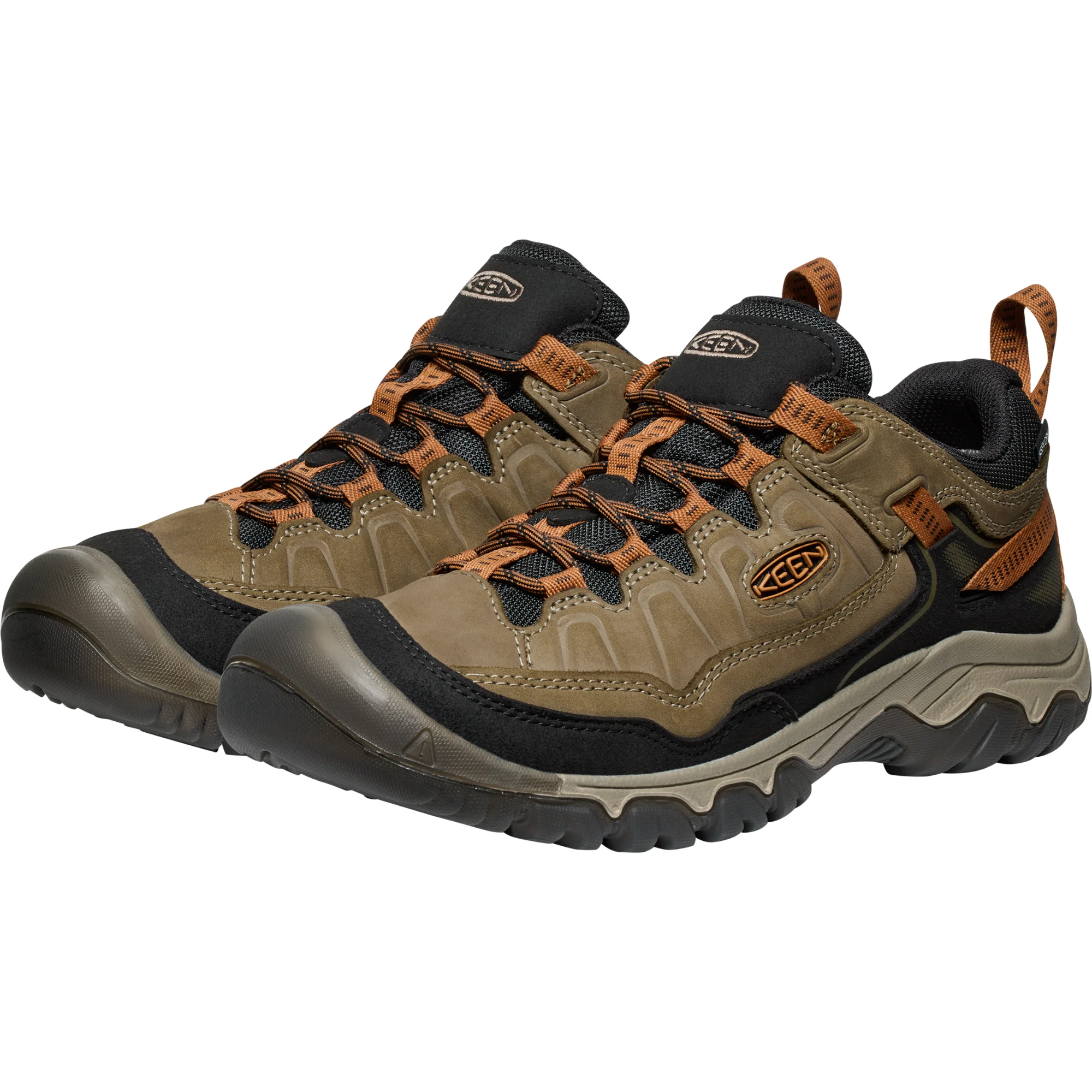 Keen Men's Targhee IV Waterproof Trail Shoes (Sea Turtle/Roast Pecan) - Image 7