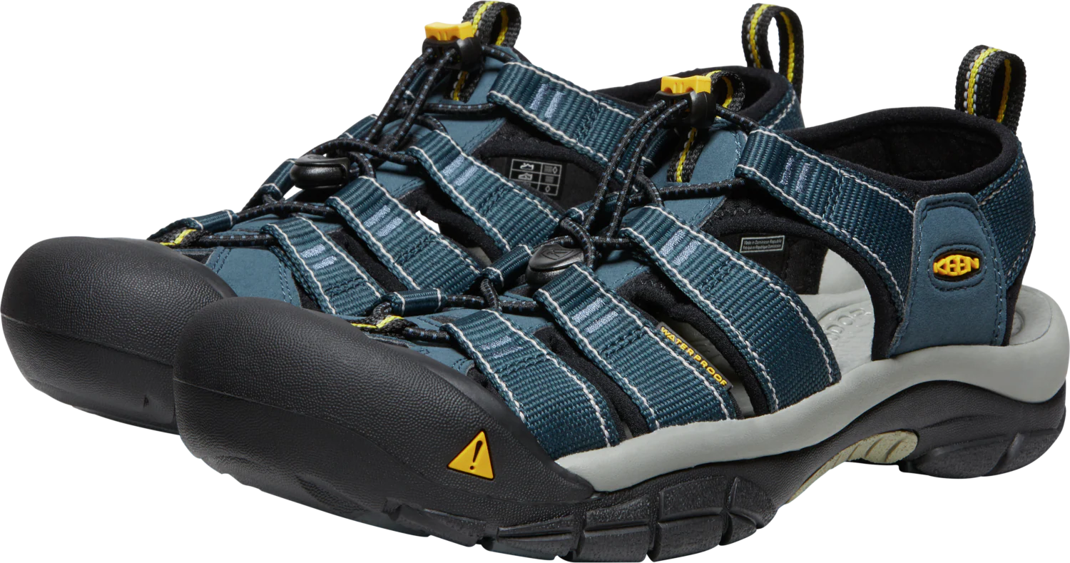 Keen Men's Newport H2 Closed Toe Sandals (Navy/Medium Grey) - Image 8