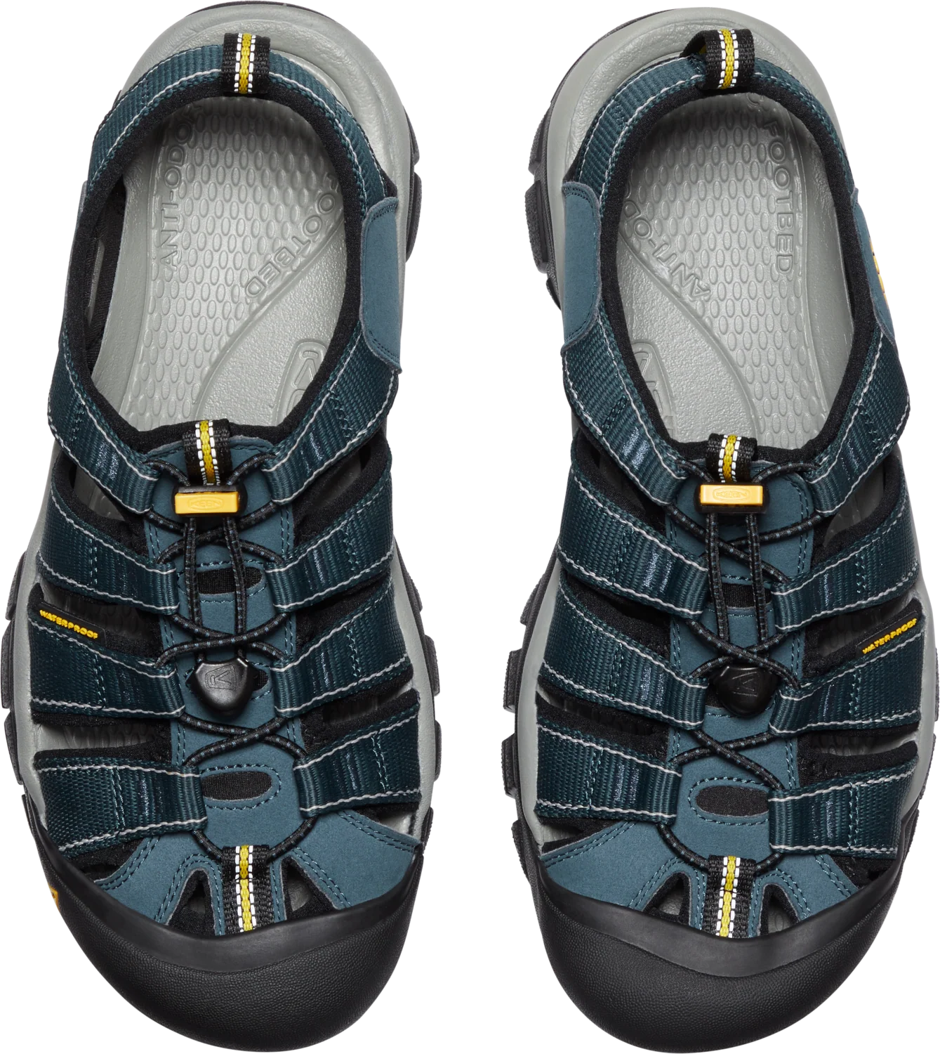 Keen Men's Newport H2 Closed Toe Sandals (Navy/Medium Grey) - Image 9