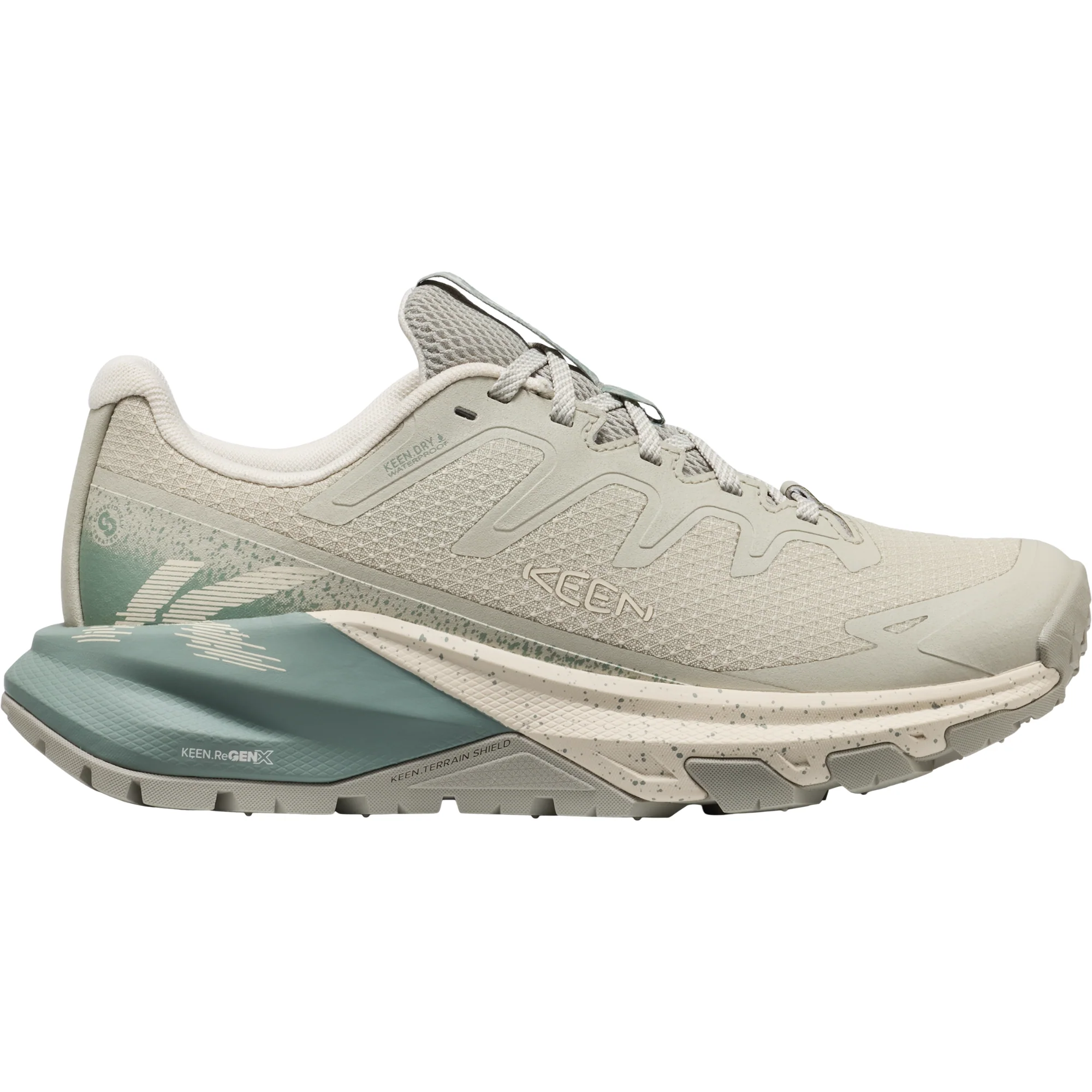 Keen Women's Targhee Apex Waterproof Trail Shoes (Abbey Stone/Birch)