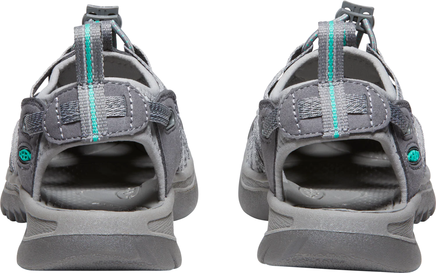 Keen Women's Whisper Closed Toe Sandals (Medium Grey/Peacock Green) - Image 10