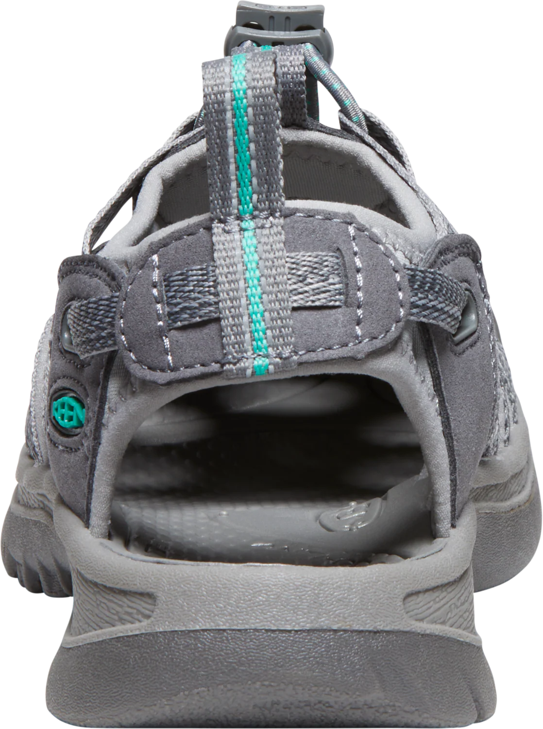 Keen Women's Whisper Closed Toe Sandals (Medium Grey/Peacock Green) - Image 11