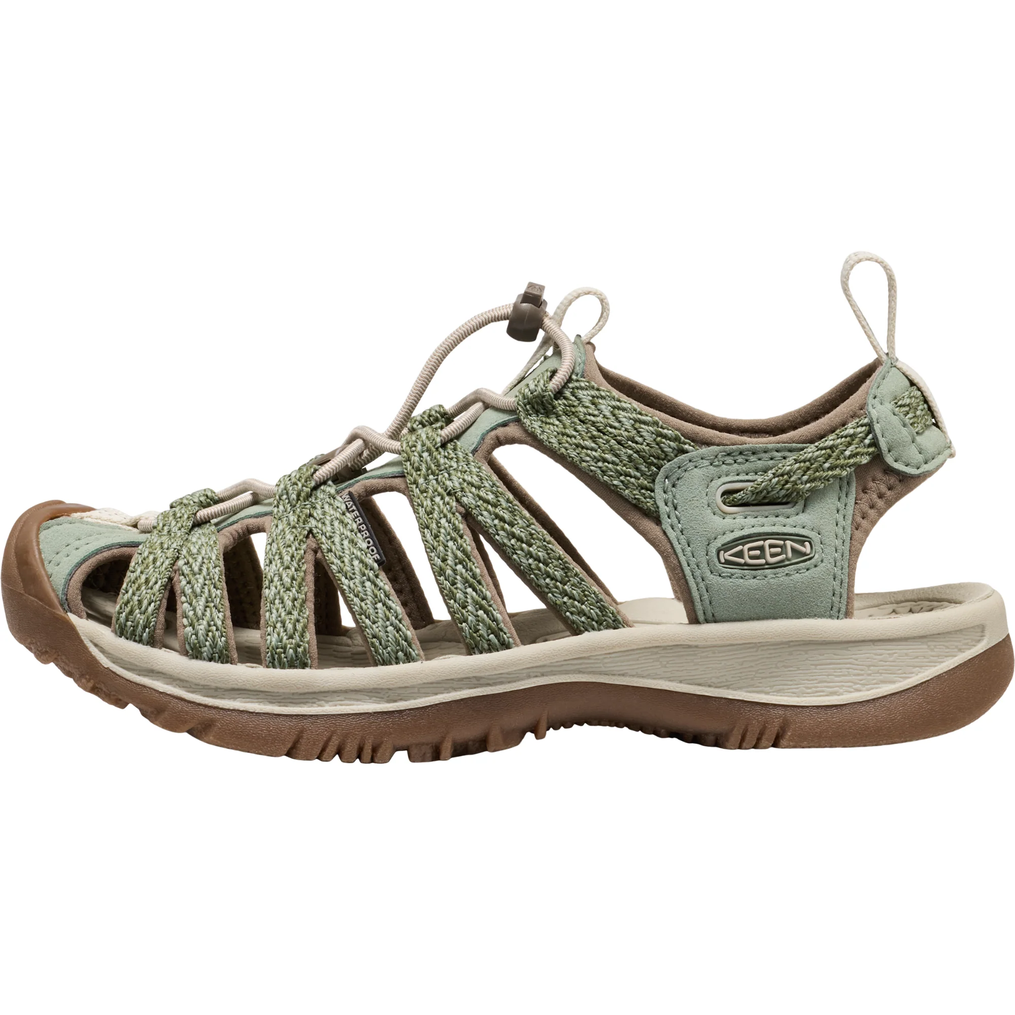Keen Women's Whisper Closed Toe Sandals (Lily Pad) - Image 2