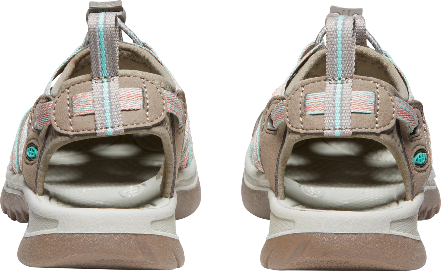 Keen Women's Whisper Closed Toe Sandals (Taupe/Coral) - Image 10