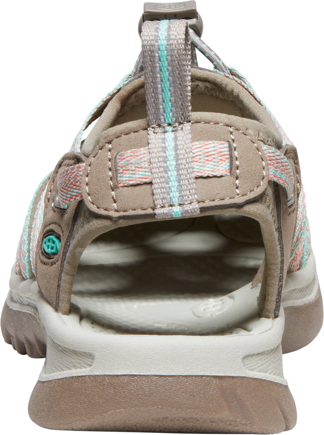 Keen Women's Whisper Closed Toe Sandals (Taupe/Coral) - Image 11