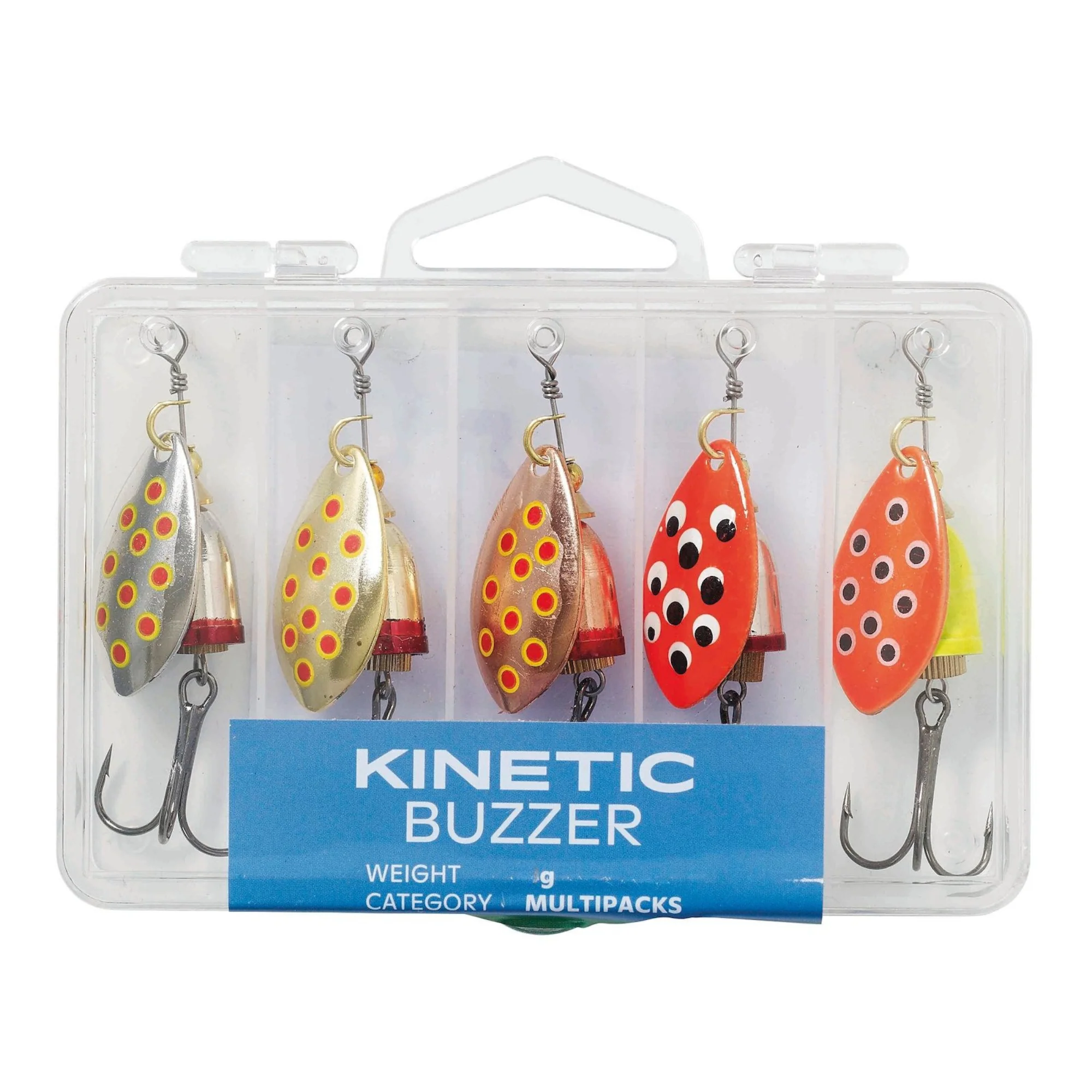 Kinetic Buzzer Metal Spinner Lures (6g)(5 Pack)