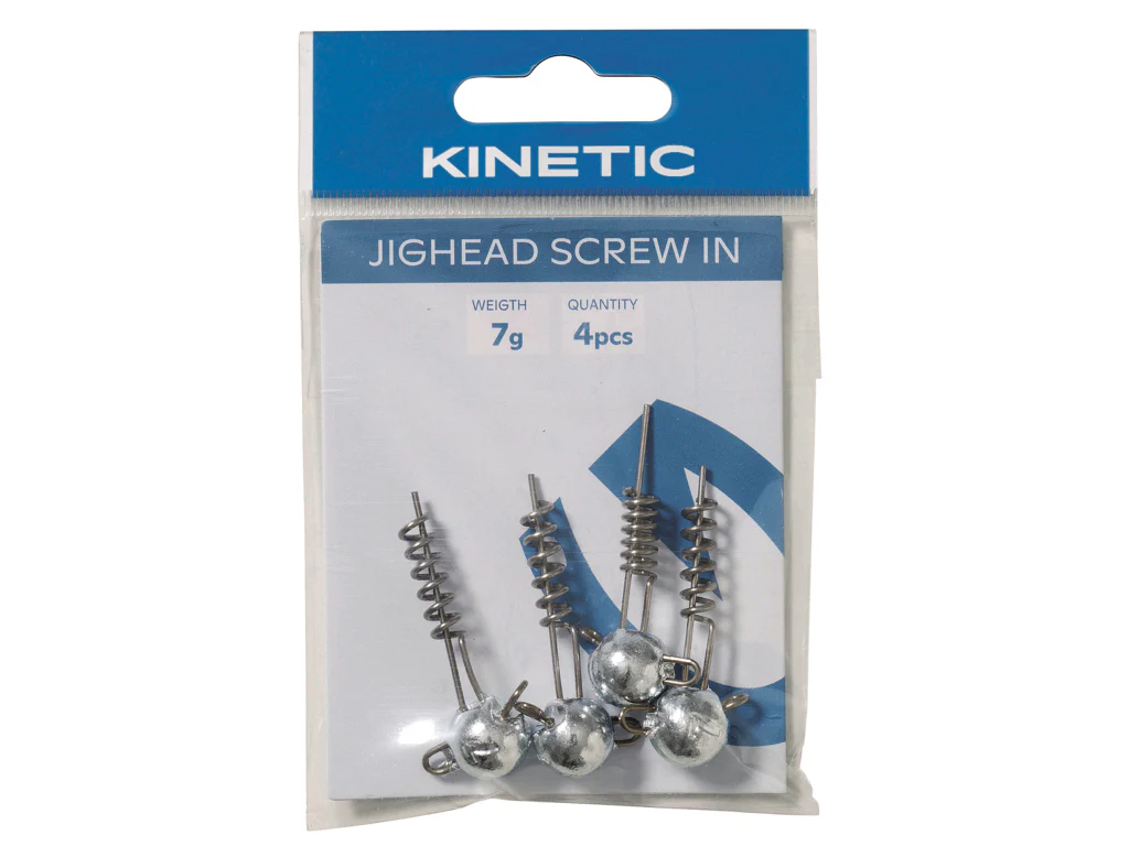 Kinetic Screw In Jigheads (10g)(Zinc)(4 Pack) - Image 2