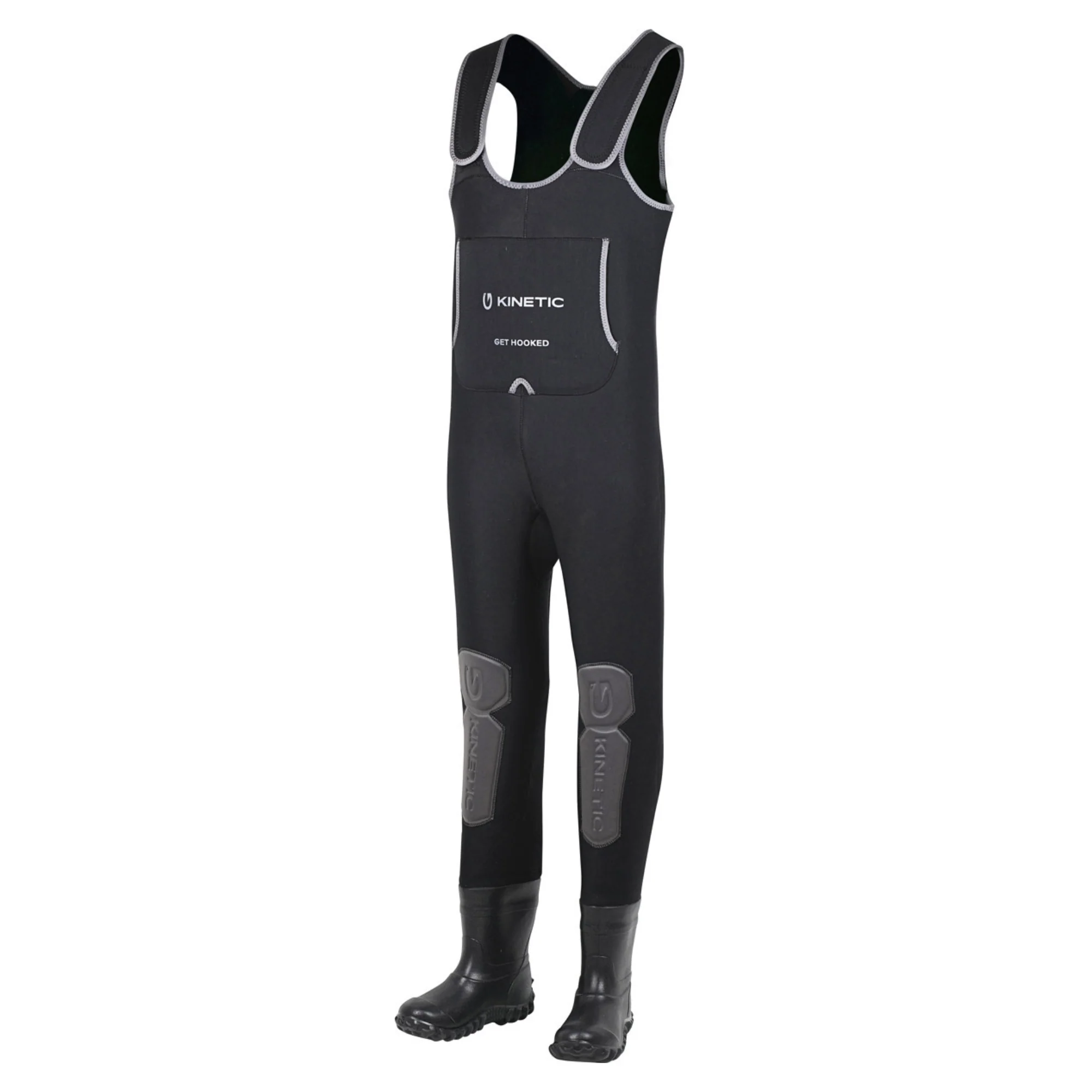 Kinetic Unisex NeoBreeze Bootfoot Neoprene Cleated Chest Waders (Thyme)
