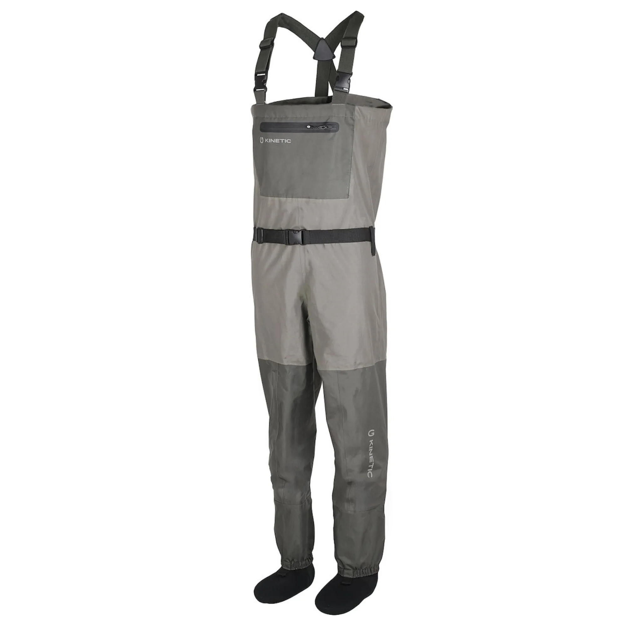 Kinetic Unisex X4 Stocking Foot Chest Waders (Thyme)