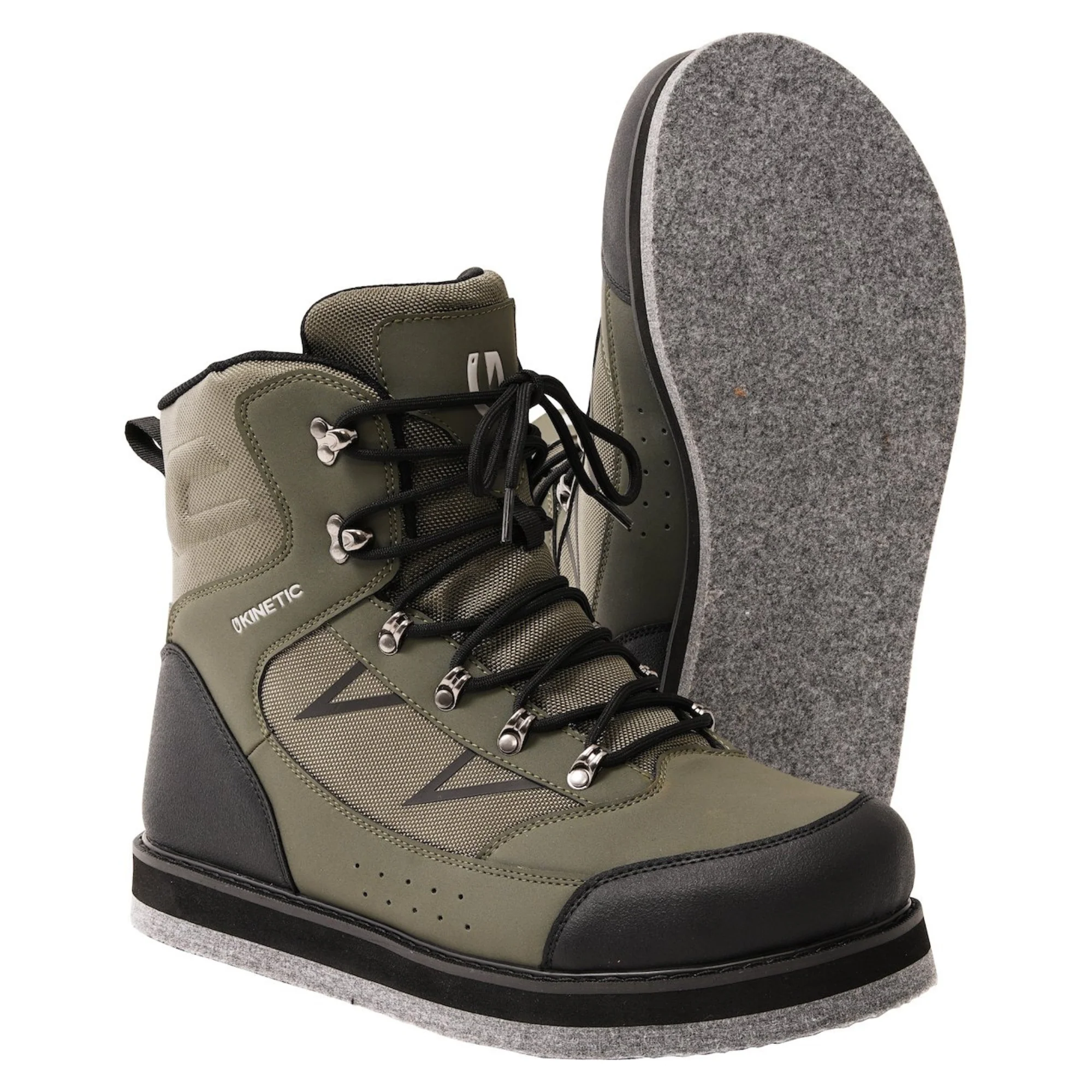 Kinetic Unisex X4 Wading Boots (Felted Sole - Thyme)