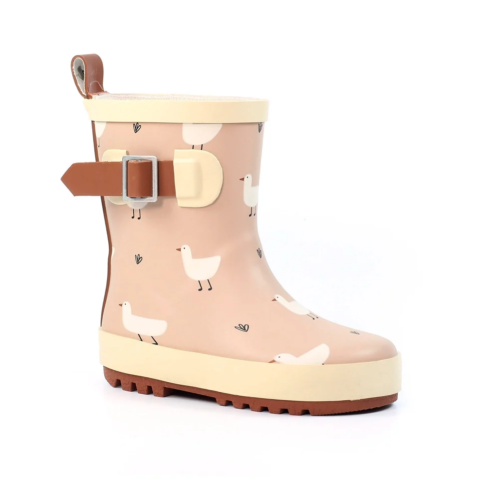 Lazy Dogz Toddler Downy Wellies (Beige)(Sizes C5-C11)
