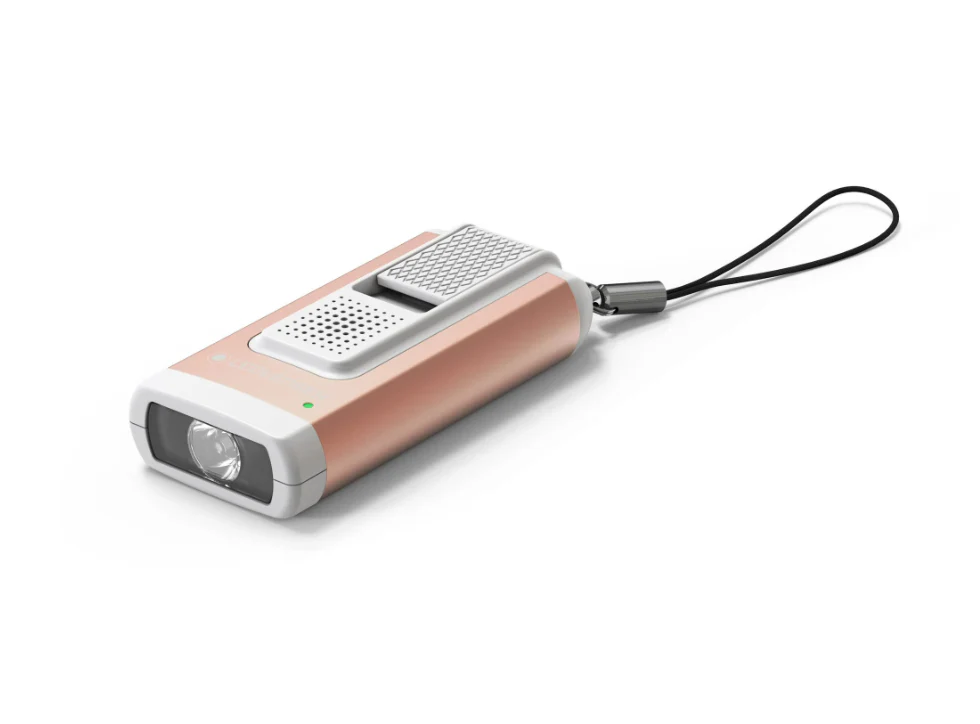 Ledlenser K6R Safety Rechargable LED Keyring Torch (Rose Gold) - Image 2
