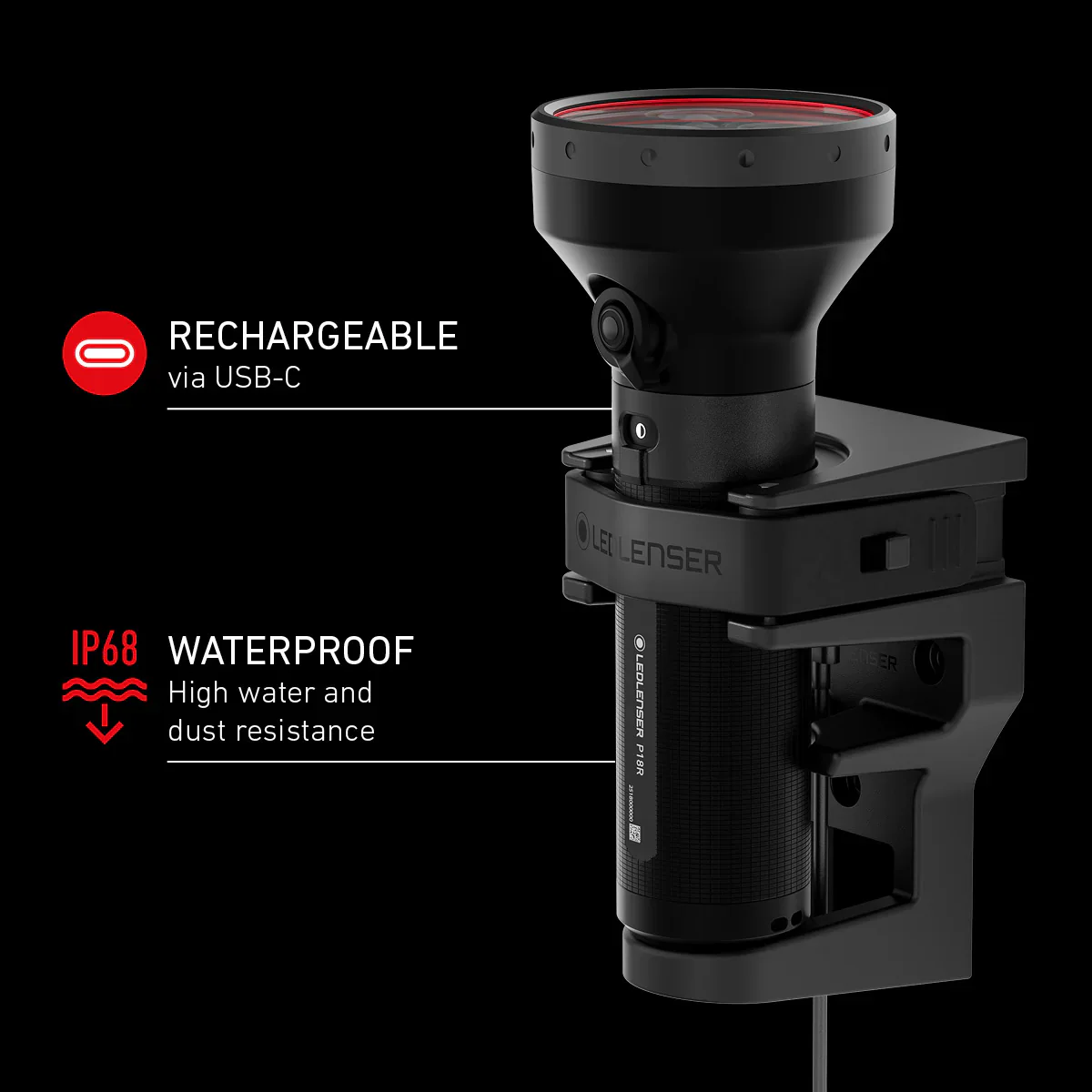 Ledlenser P18R Core Rechargeable Torch - Image 4