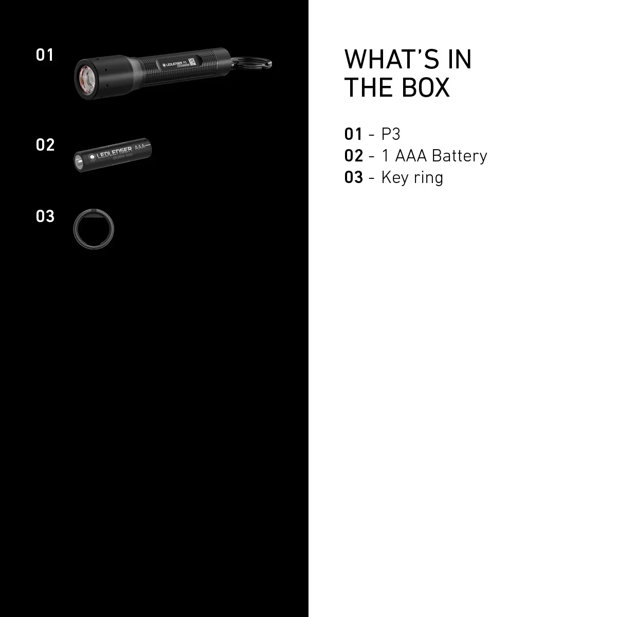 Ledlenser P3 Core LED Keyring Torch - Image 2