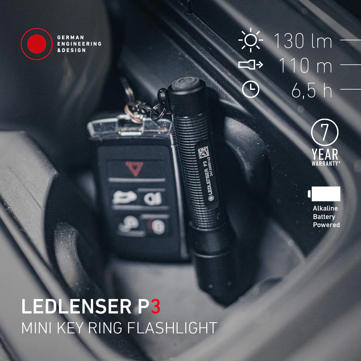 Ledlenser P3 Core LED Keyring Torch - Image 6