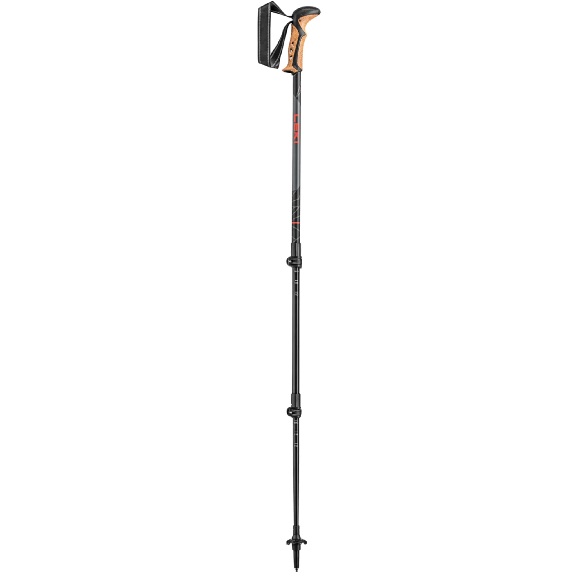 Leki Khumbu Hiking/Trekking Poles (Dark Anthracite/White/Bright Red)(Pair) - Image 2