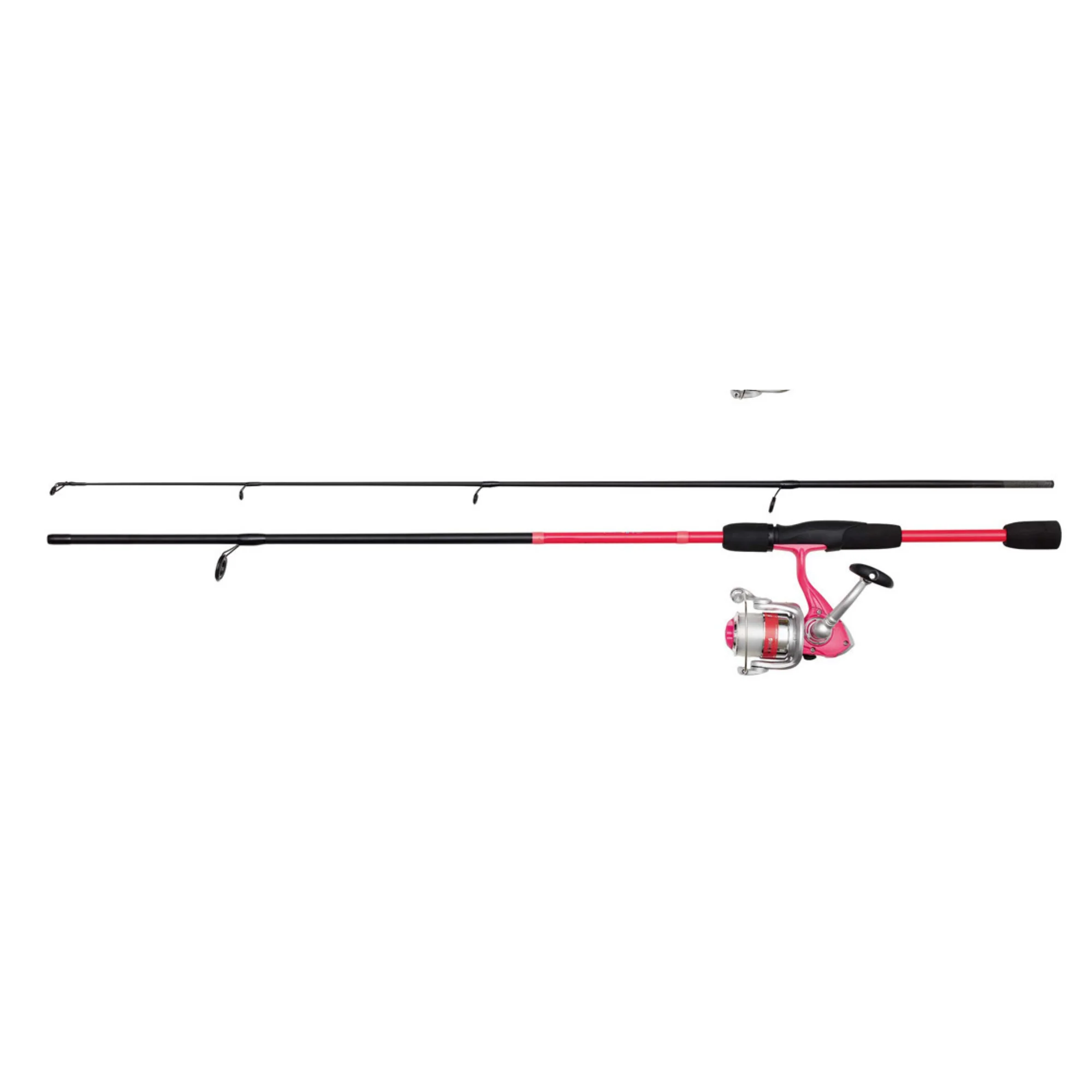 Kinetic 6ft/180cm Kids Little Viking 2 Section Rod + Reel Spinning Combo (5-20g)(Pink)