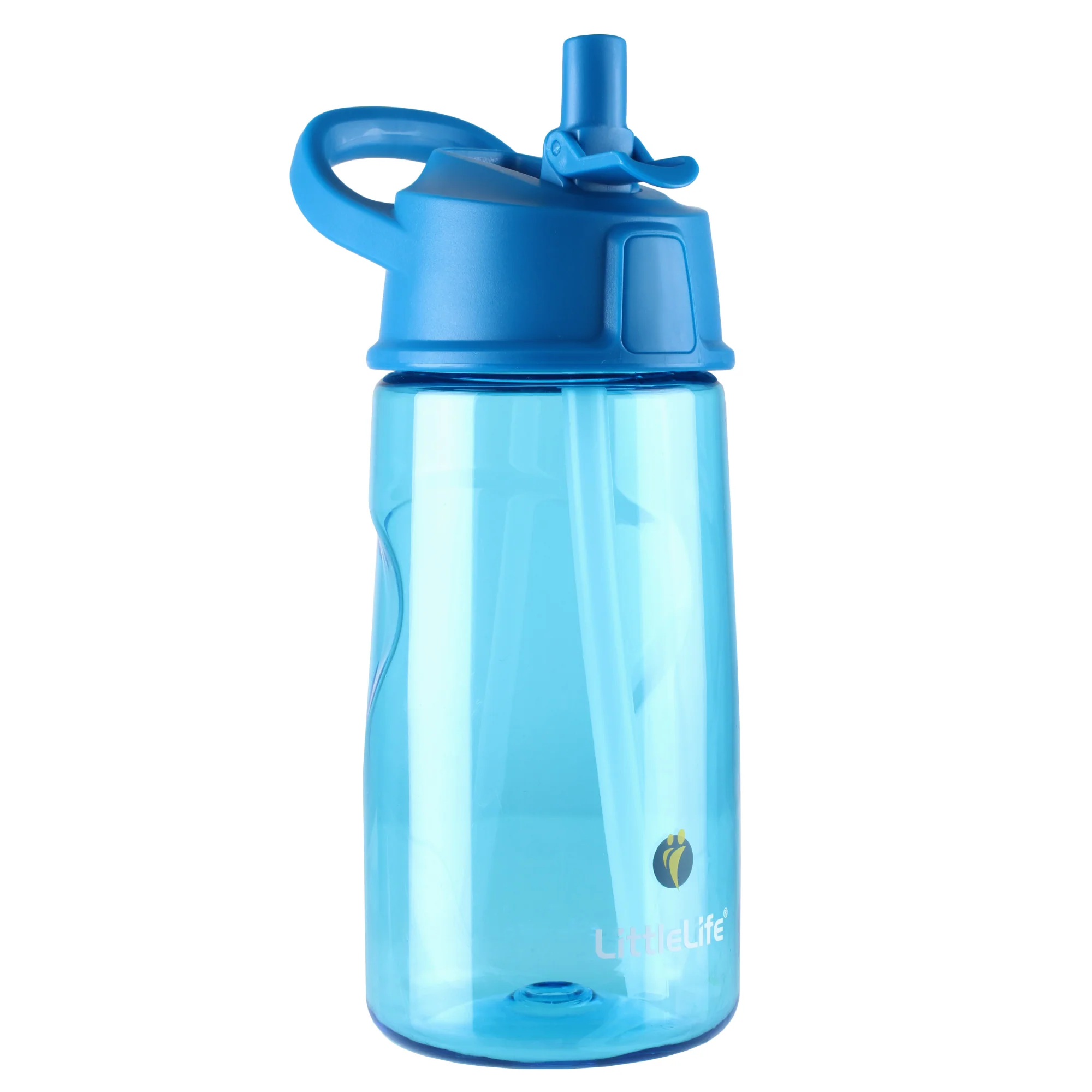 LittleLife Kids Flip-Top BPA Free 550ml Water Bottle (Blue)