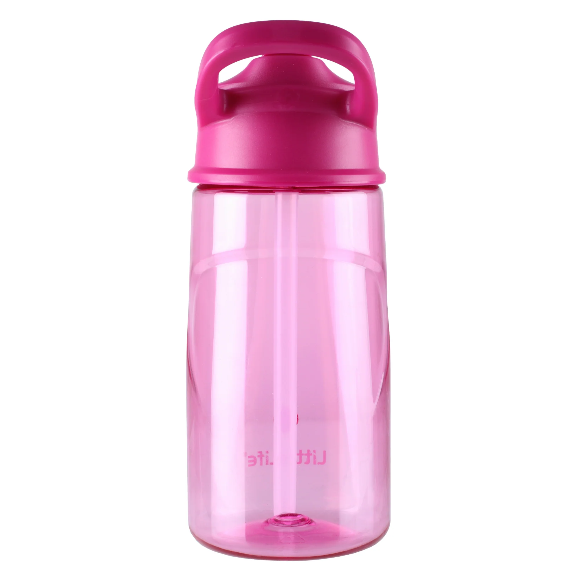 LittleLife Kids Flip-Top BPA Free 550ml Water Bottle (Pink) - Image 5