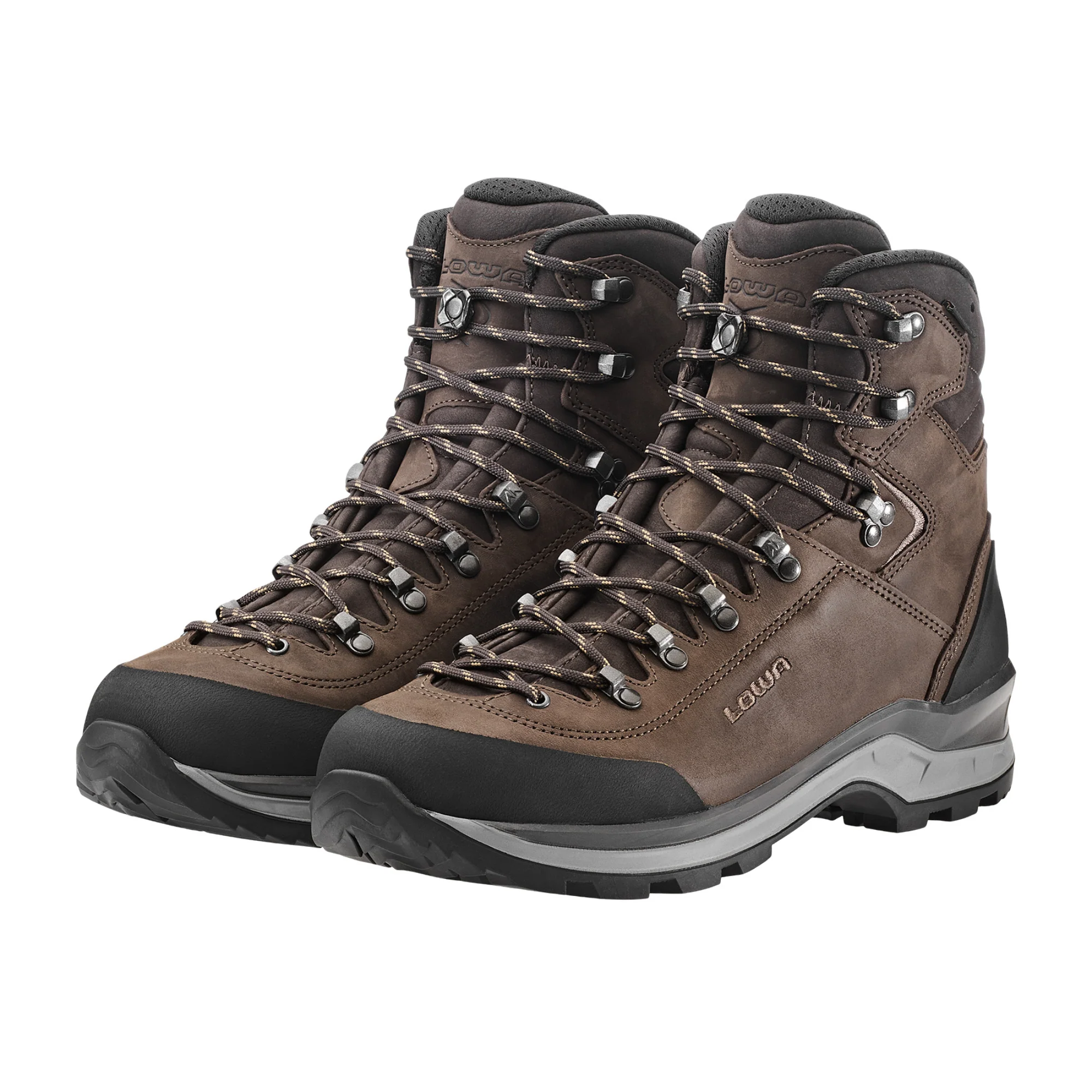 Lowa Men's Ranger Gore-Tex Wide Fit Mountaineering Boots (Brown) - Image 4
