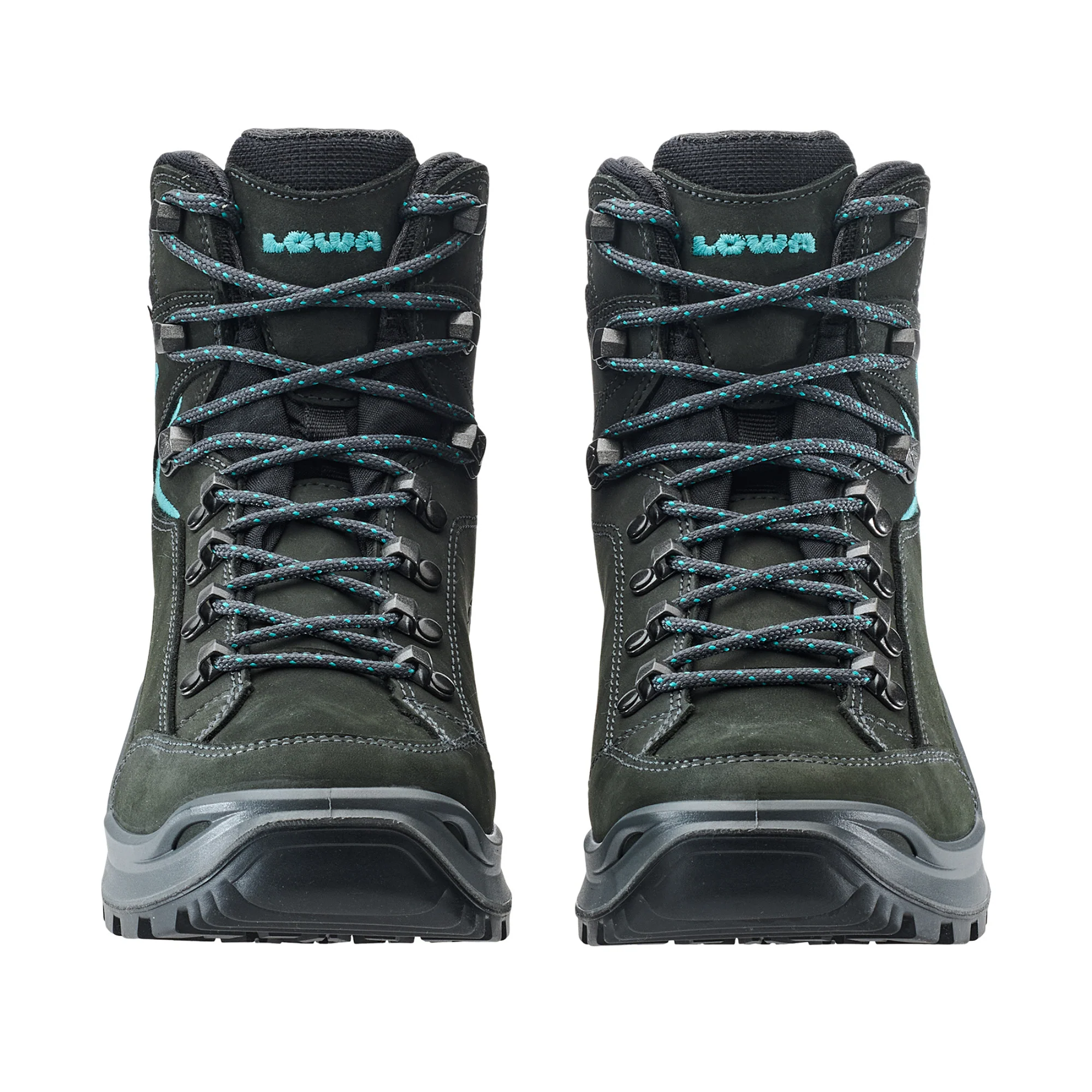 Lowa Women's Renegade Mid Evo Gore-Tex Wide Fit Hillwalking Boots (Asphalt/Turquoise) - Image 6