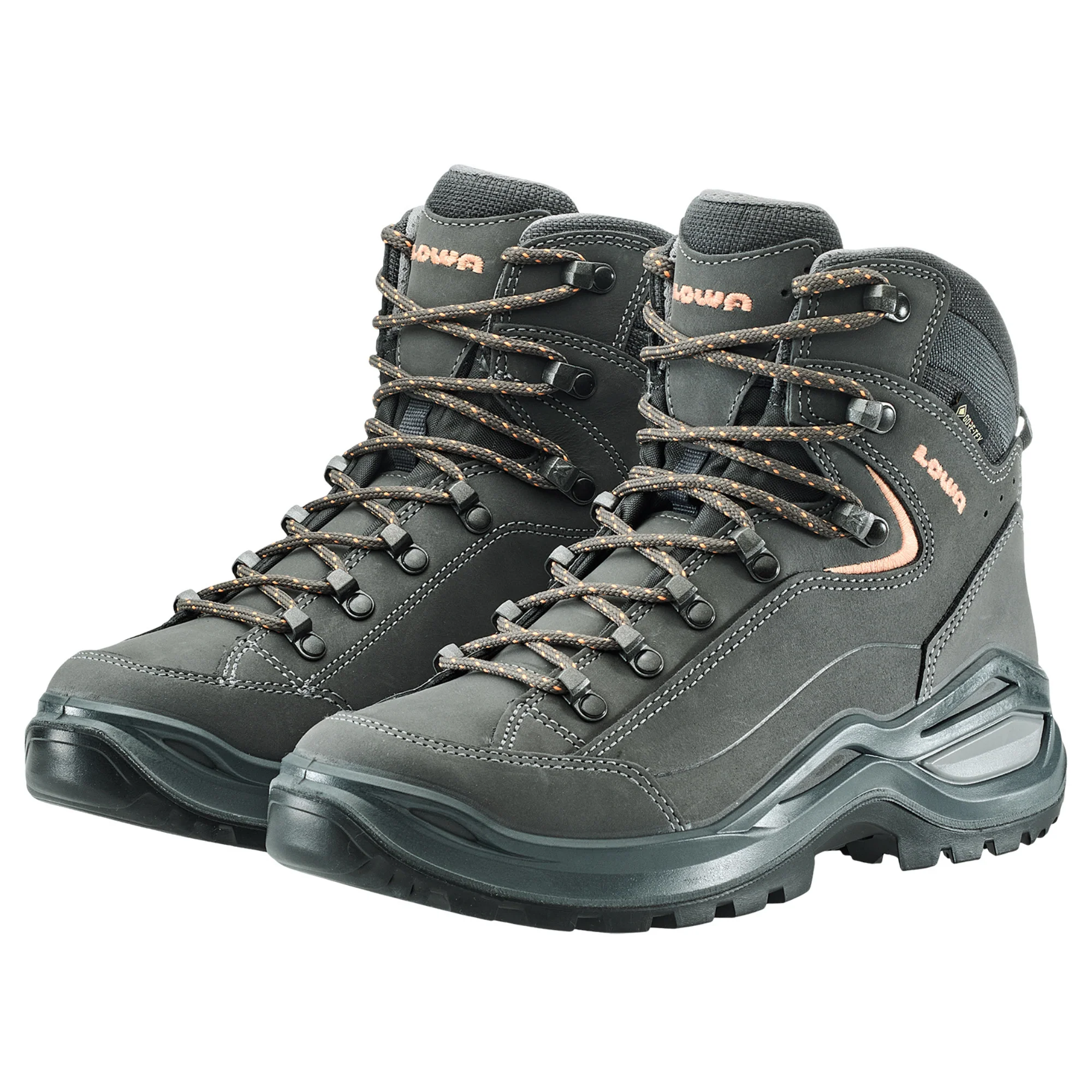 Lowa Women's Renegade Mid Evo Gore-Tex Wide Fit Hillwalking Boots (Graphite/Apricot) - Image 5