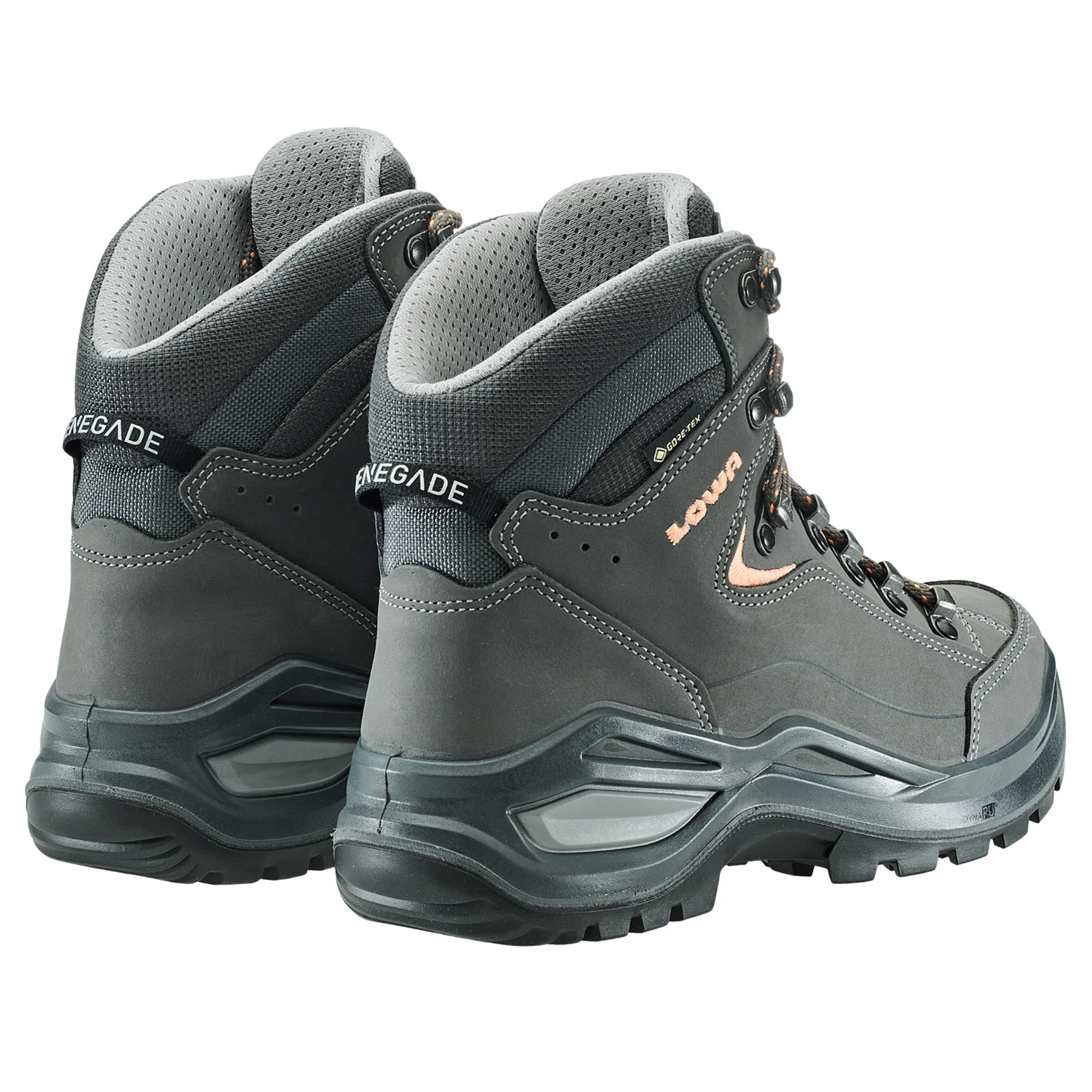 Lowa Women's Renegade Mid Evo Gore-Tex Wide Fit Hillwalking Boots (Graphite/Apricot) - Image 6