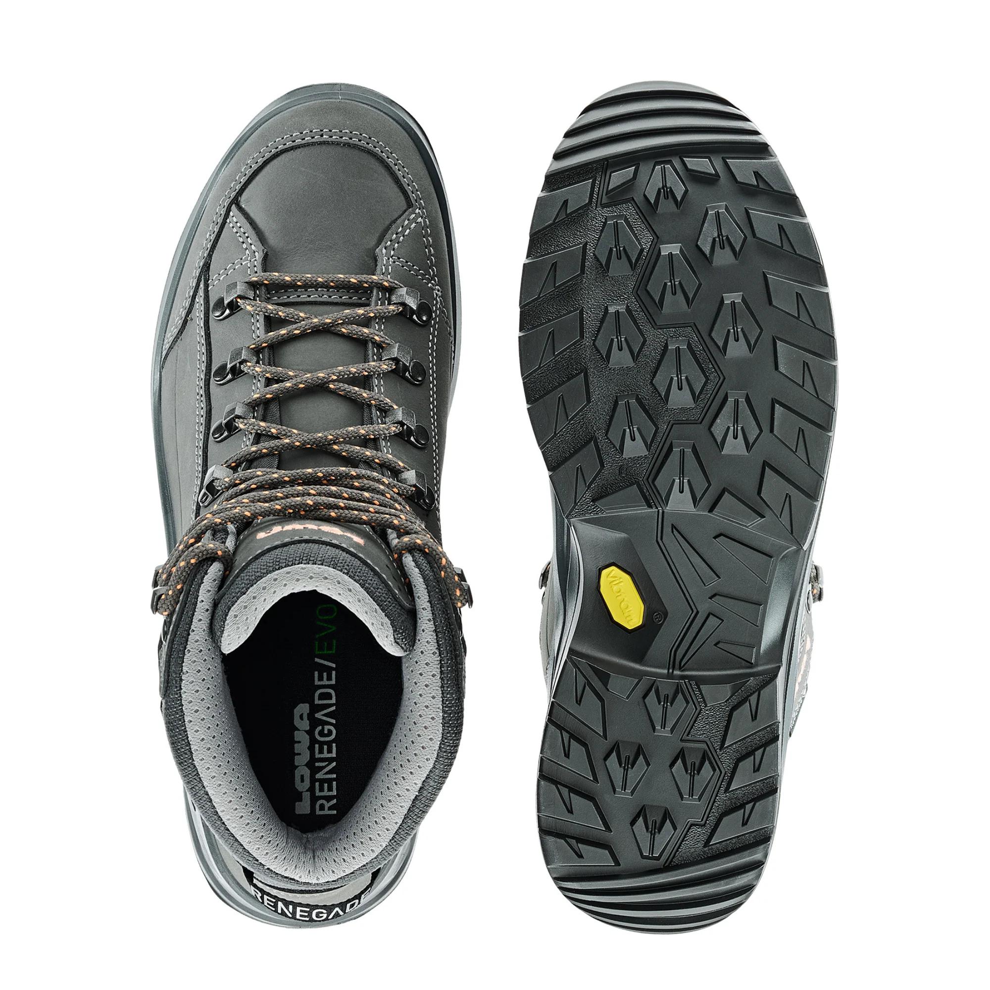 Lowa Women's Renegade Mid Evo Gore-Tex Wide Fit Hillwalking Boots (Graphite/Apricot) - Image 7