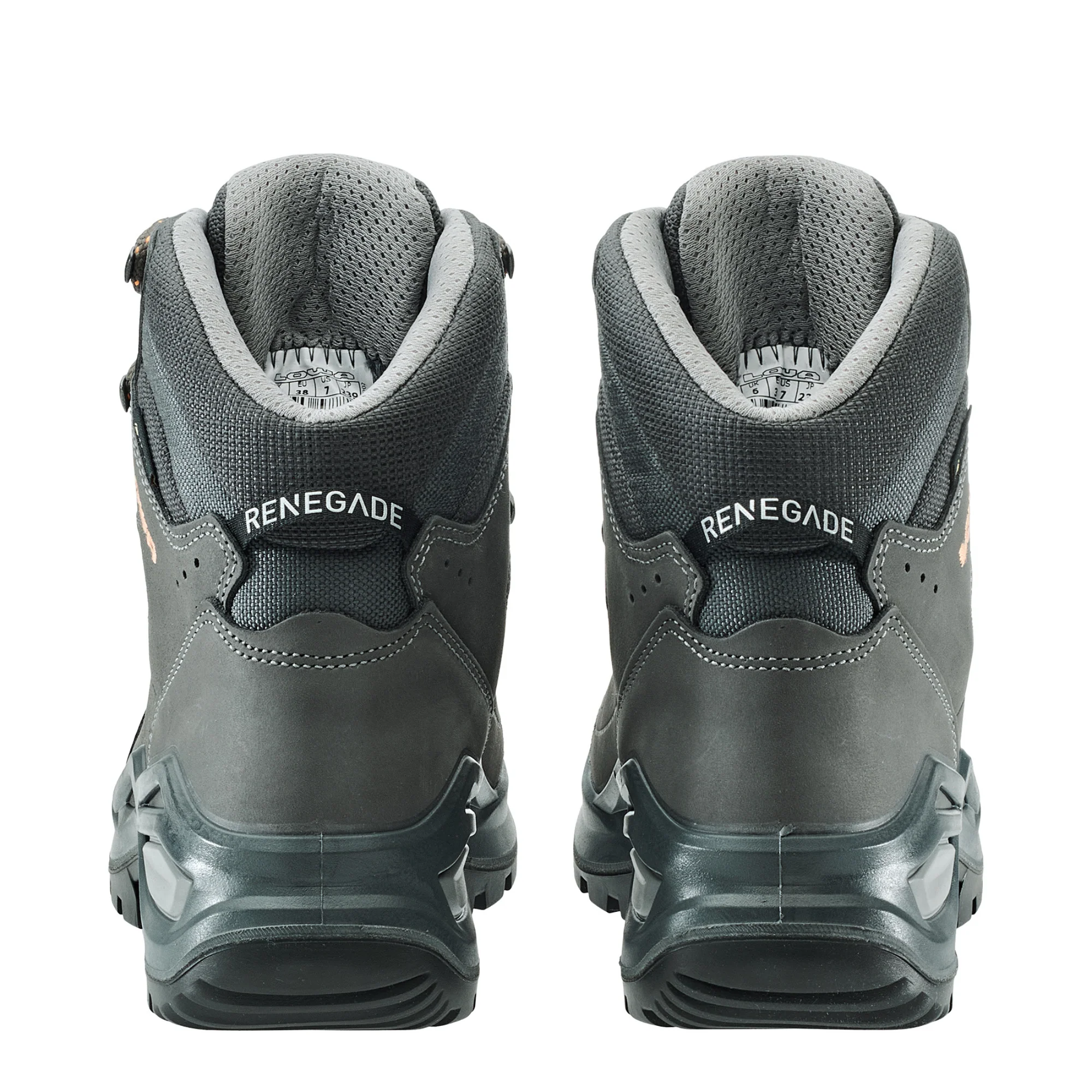 Lowa Women's Renegade Mid Evo Gore-Tex Wide Fit Hillwalking Boots (Graphite/Apricot) - Image 9