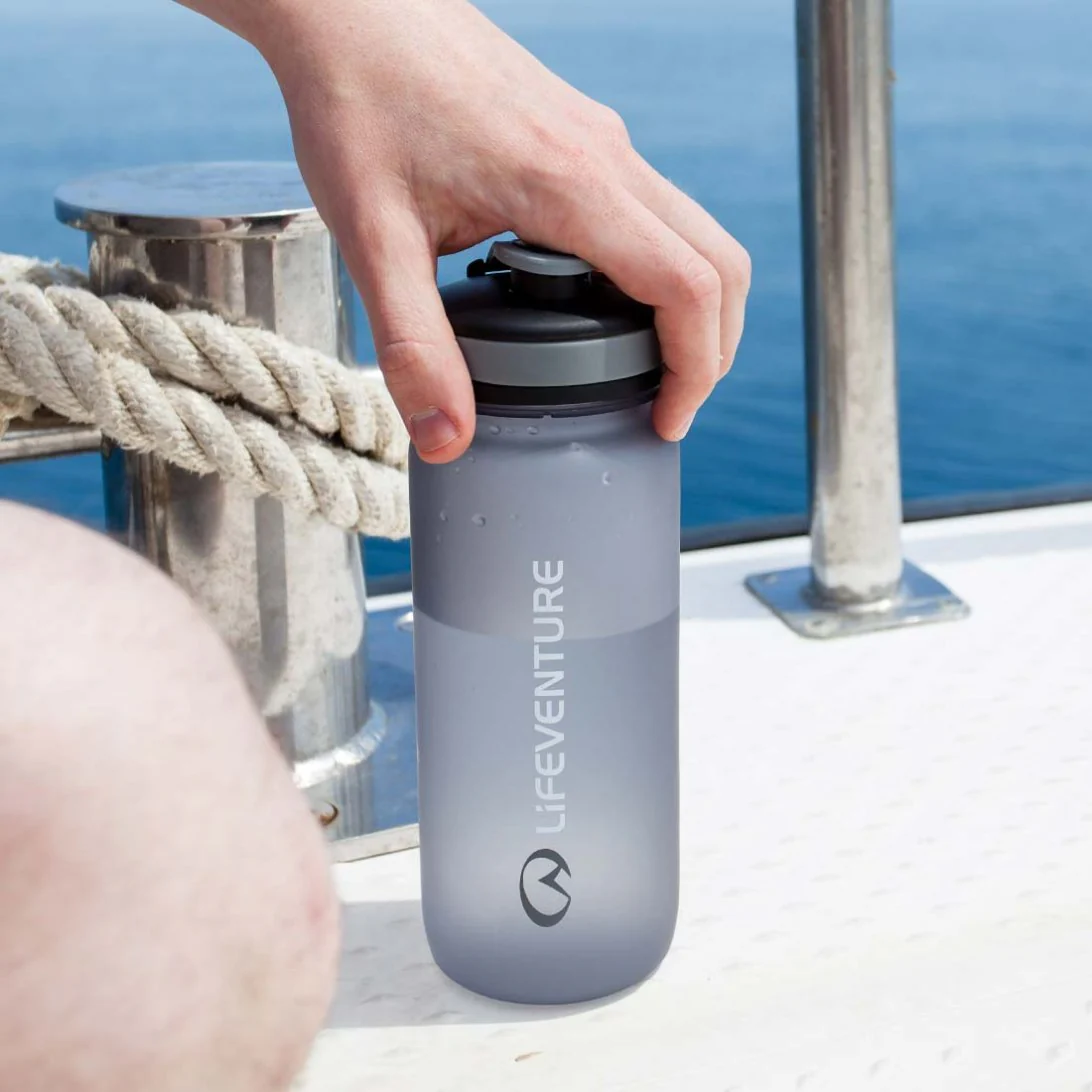 Lifeventure Tritan BPA Free 650ml Water Bottle (Graphite) - Image 3