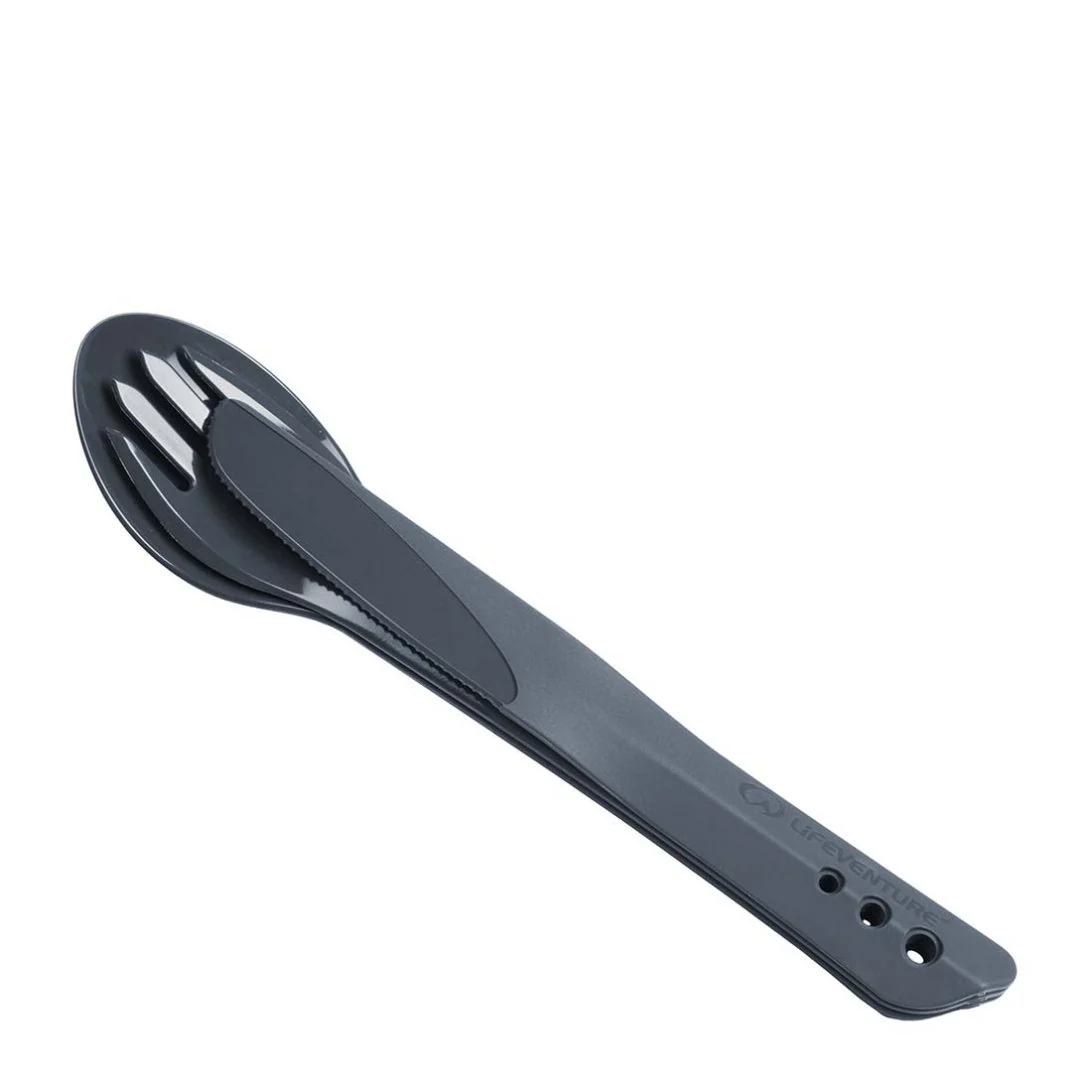 Lifeventure Ellipse BPA Free Cutlery Set (Graphite) - Image 3