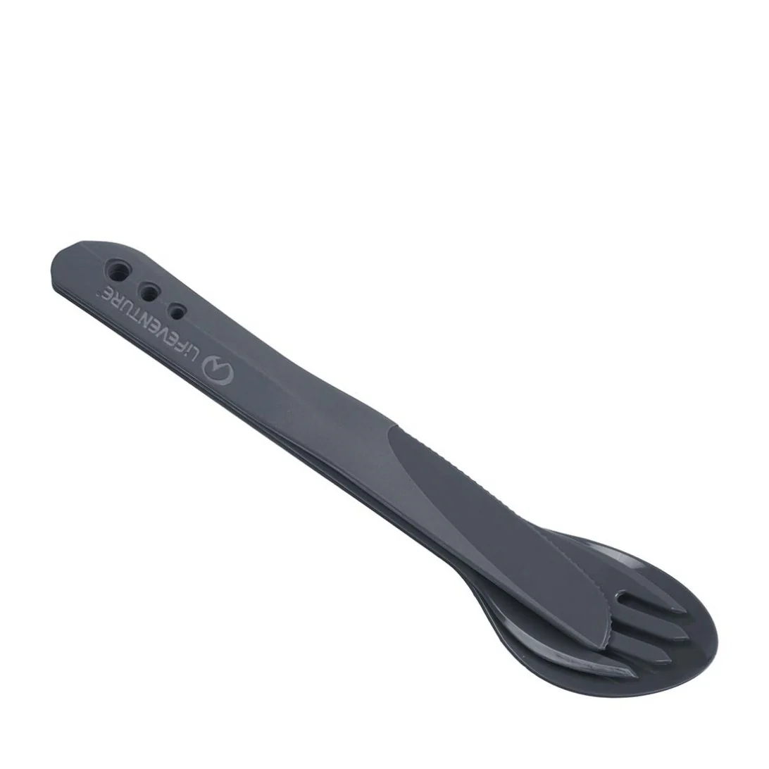 Lifeventure Ellipse BPA Free Cutlery Set (Graphite) - Image 4