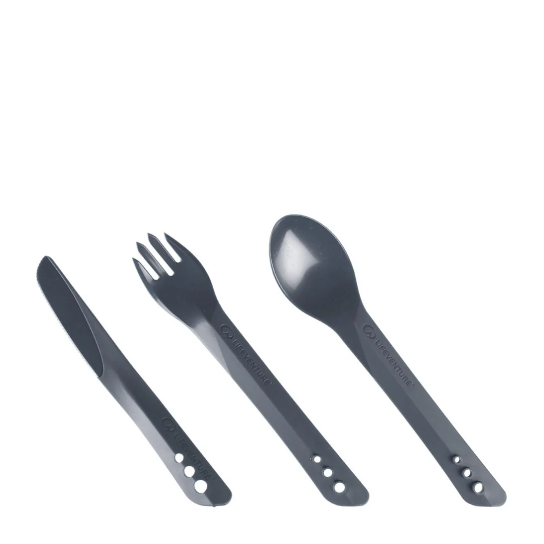 Lifeventure Ellipse BPA Free Cutlery Set (Graphite) - Image 5