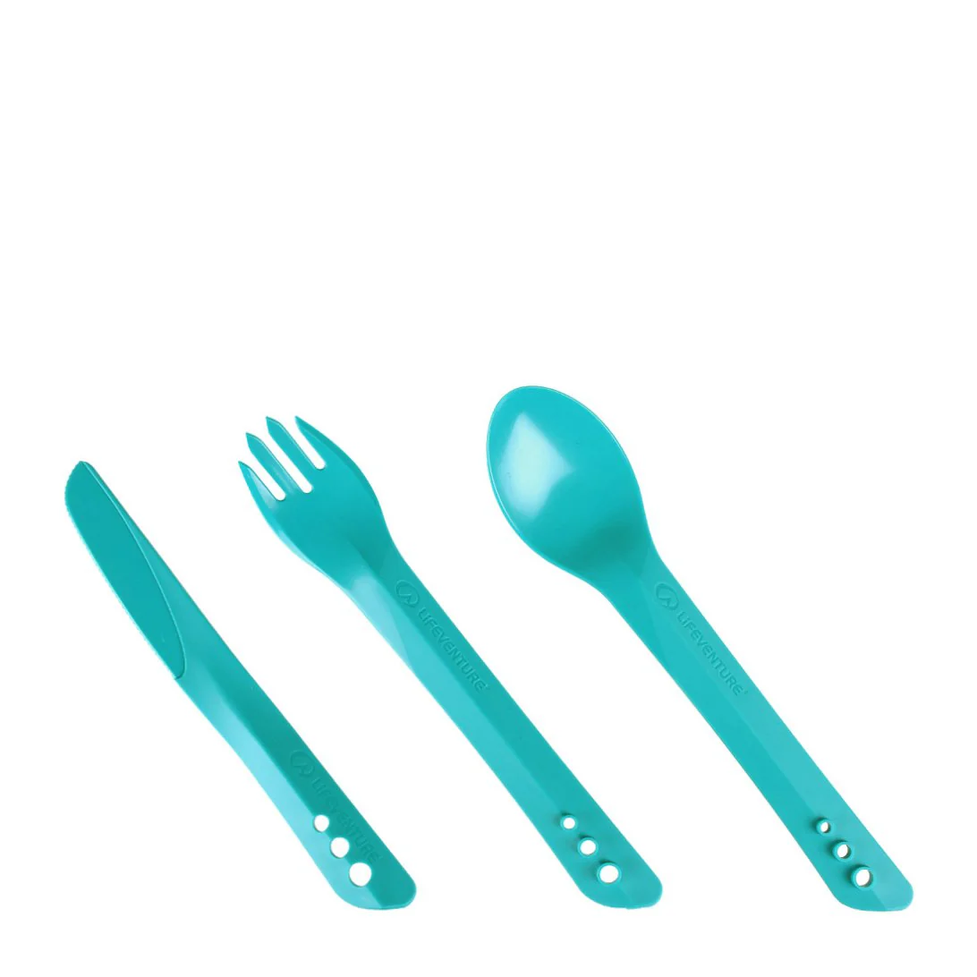 Lifeventure Ellipse BPA Free Cutlery Set (Teal) - Image 2