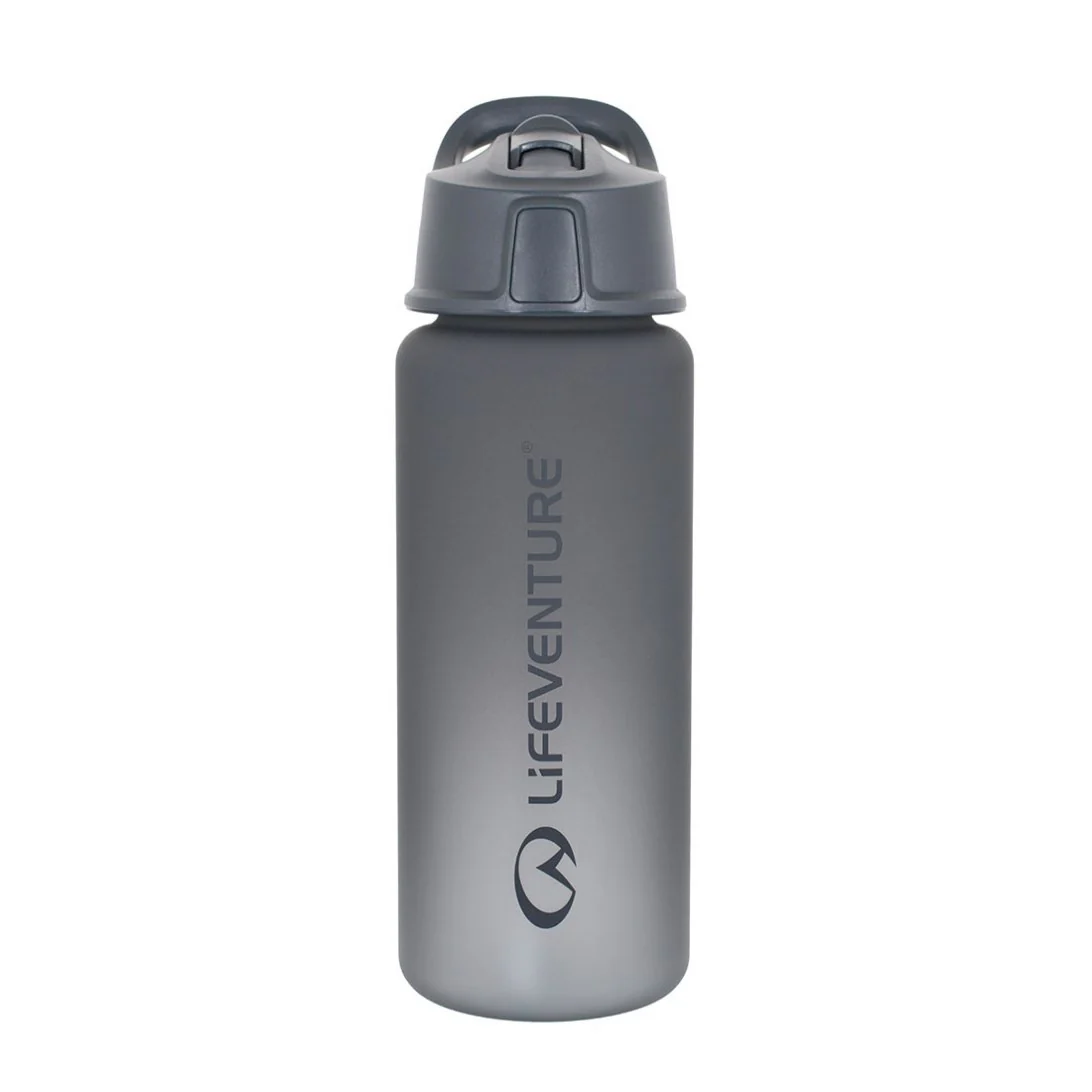 Lifeventure Flip-Top BPA Free 750ml Water Bottle (Grey) - Image 2