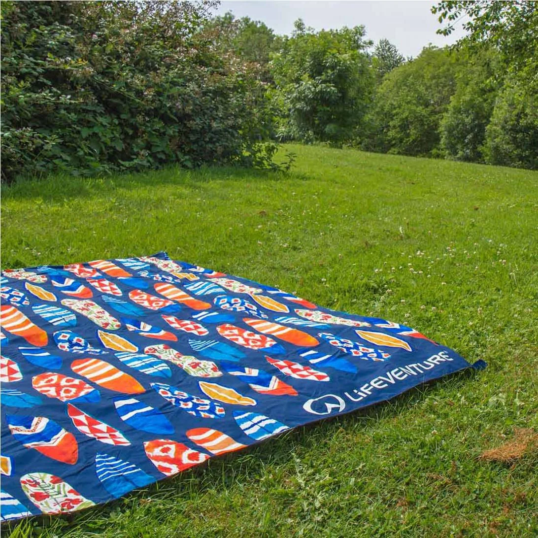 Lifeventure Packable Picnic Blanket (Surfboards) - Image 2