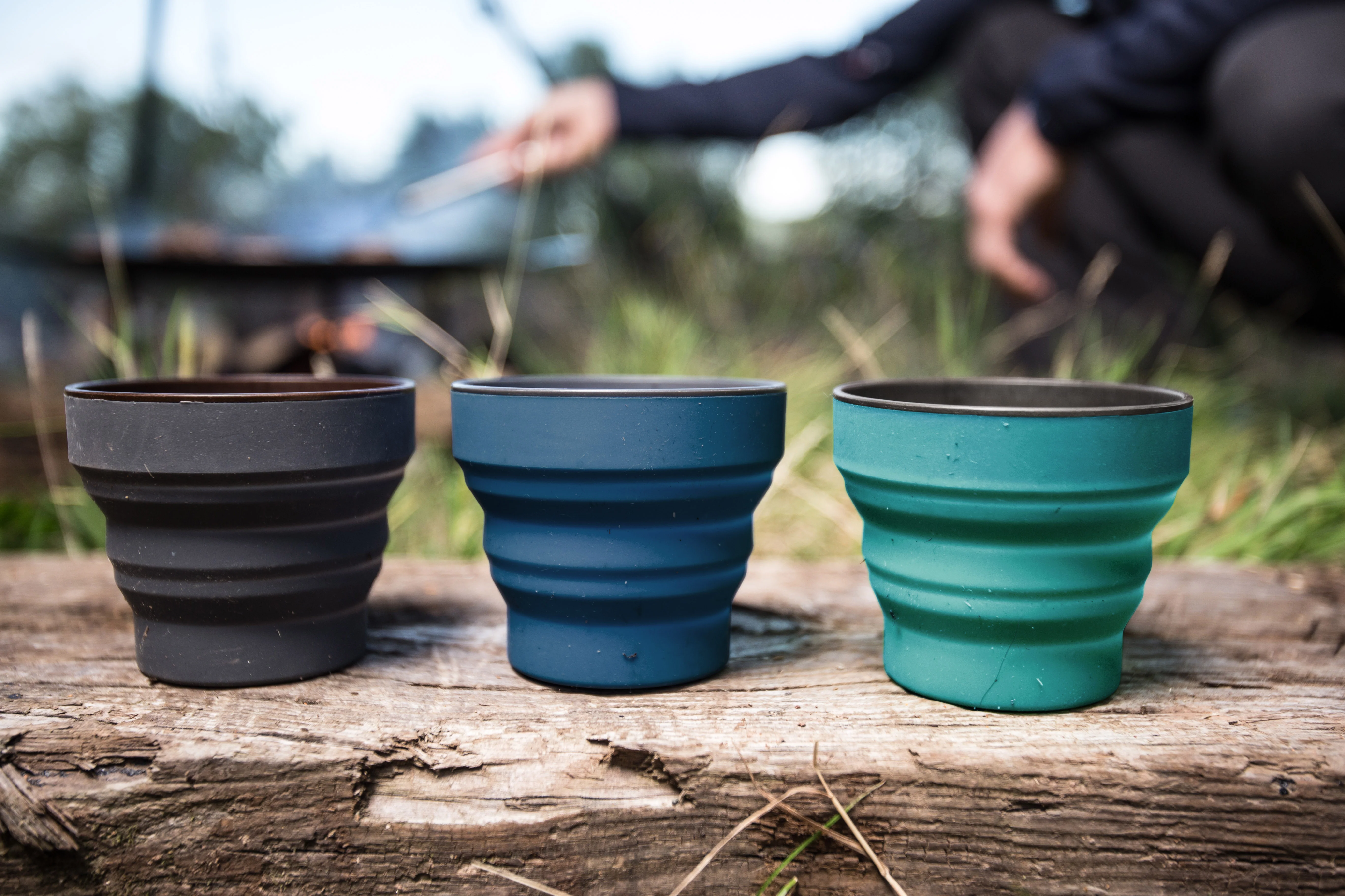 Lifeventure Ellipse Silicone 350ml Collapsible Cup (Graphite) - Image 5