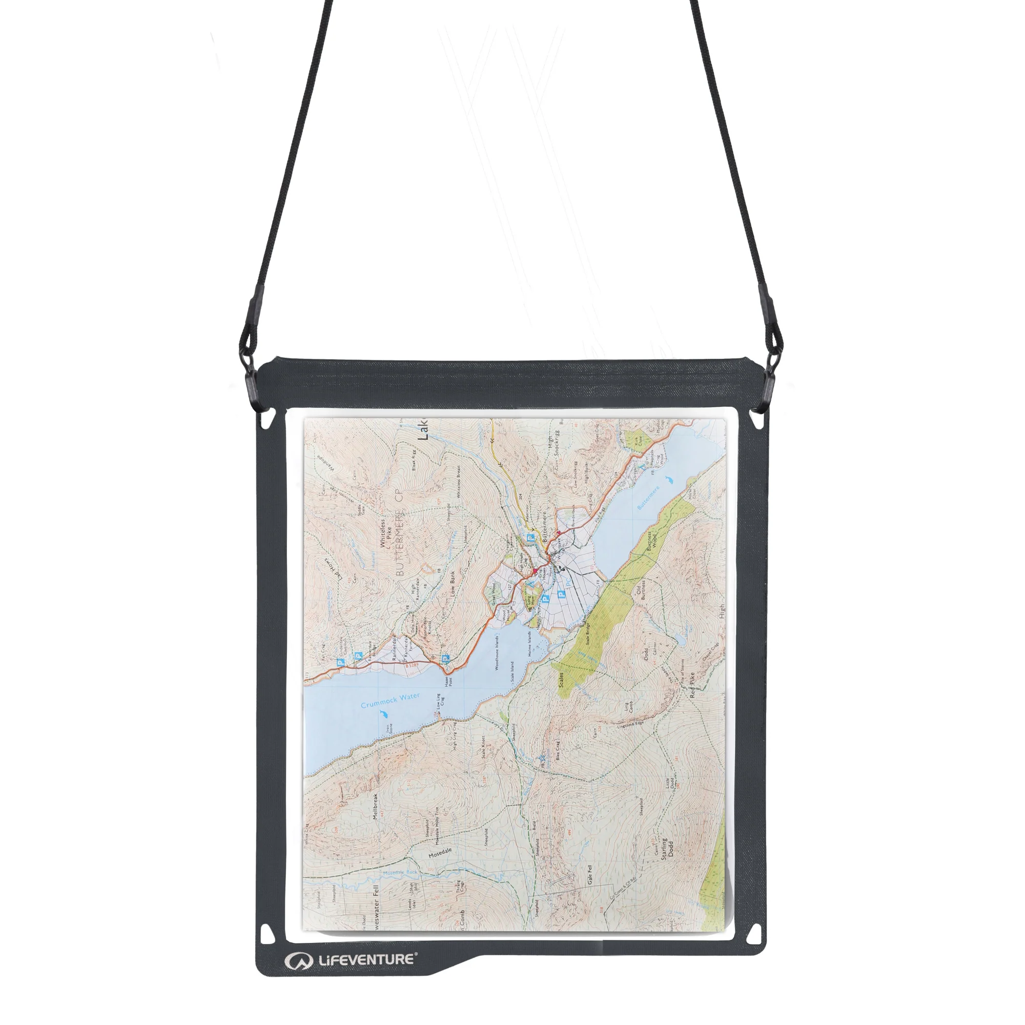Lifeventure Waterproof IPX8 Map Case (Grey)
